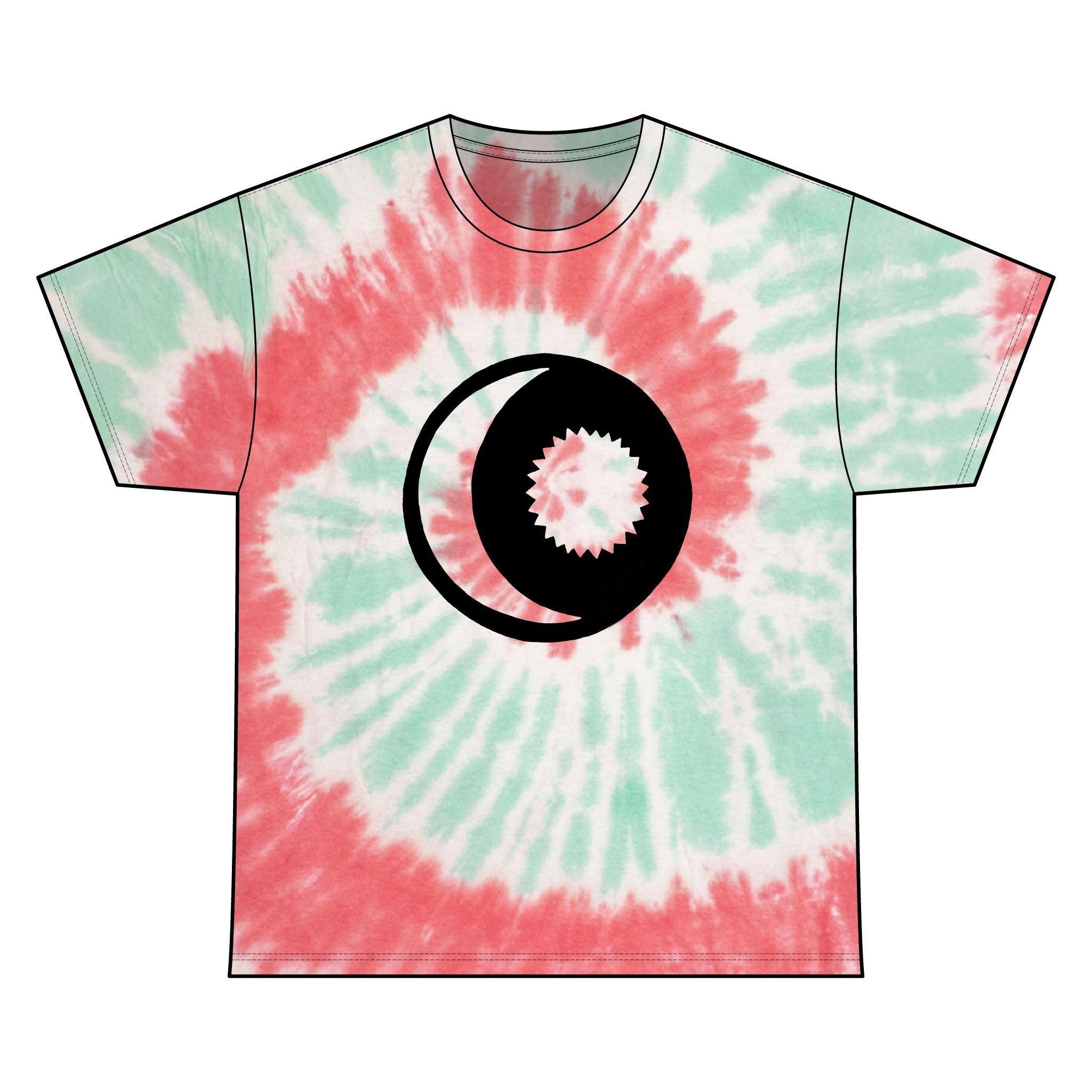 Sun & Moon Spiral Tie-Dye Tee