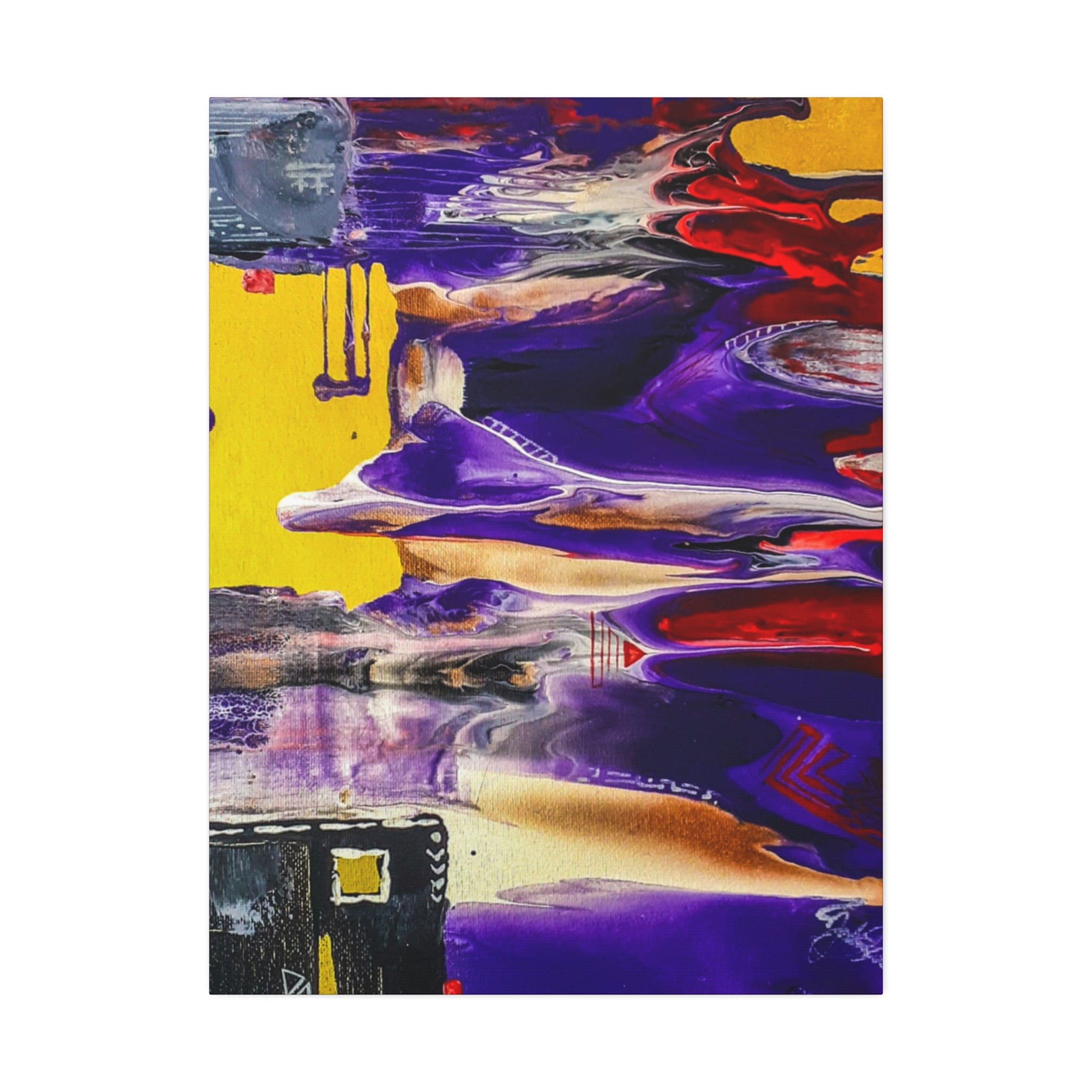 Vibrant Tribal Abstract Canvas Art Wall Décor