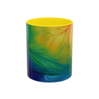 Vibrant Abstract Colorful Ceramic Cup