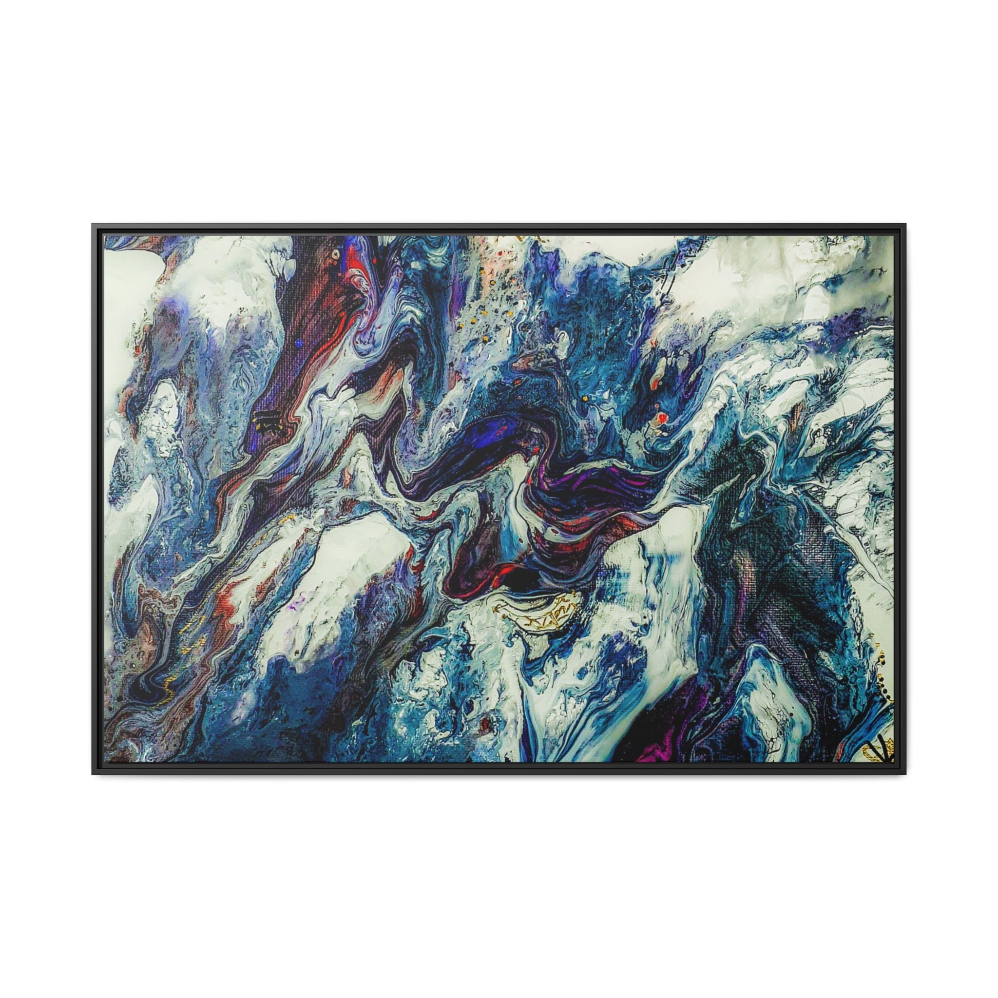 Contemporary Abstract Framed Wall Art Decor