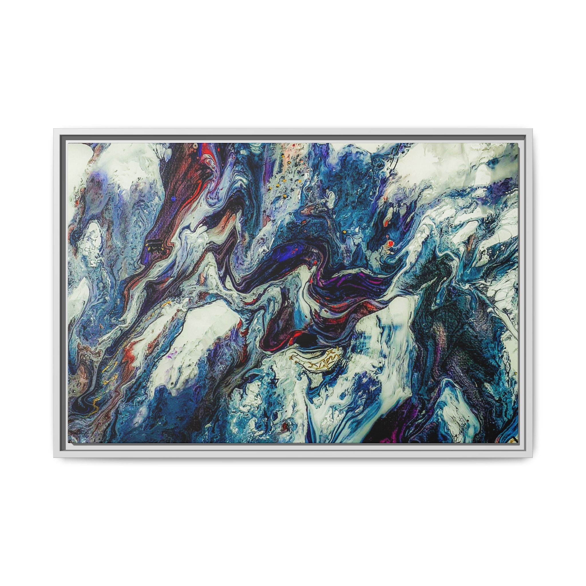 Contemporary Abstract Framed Wall Art Decor