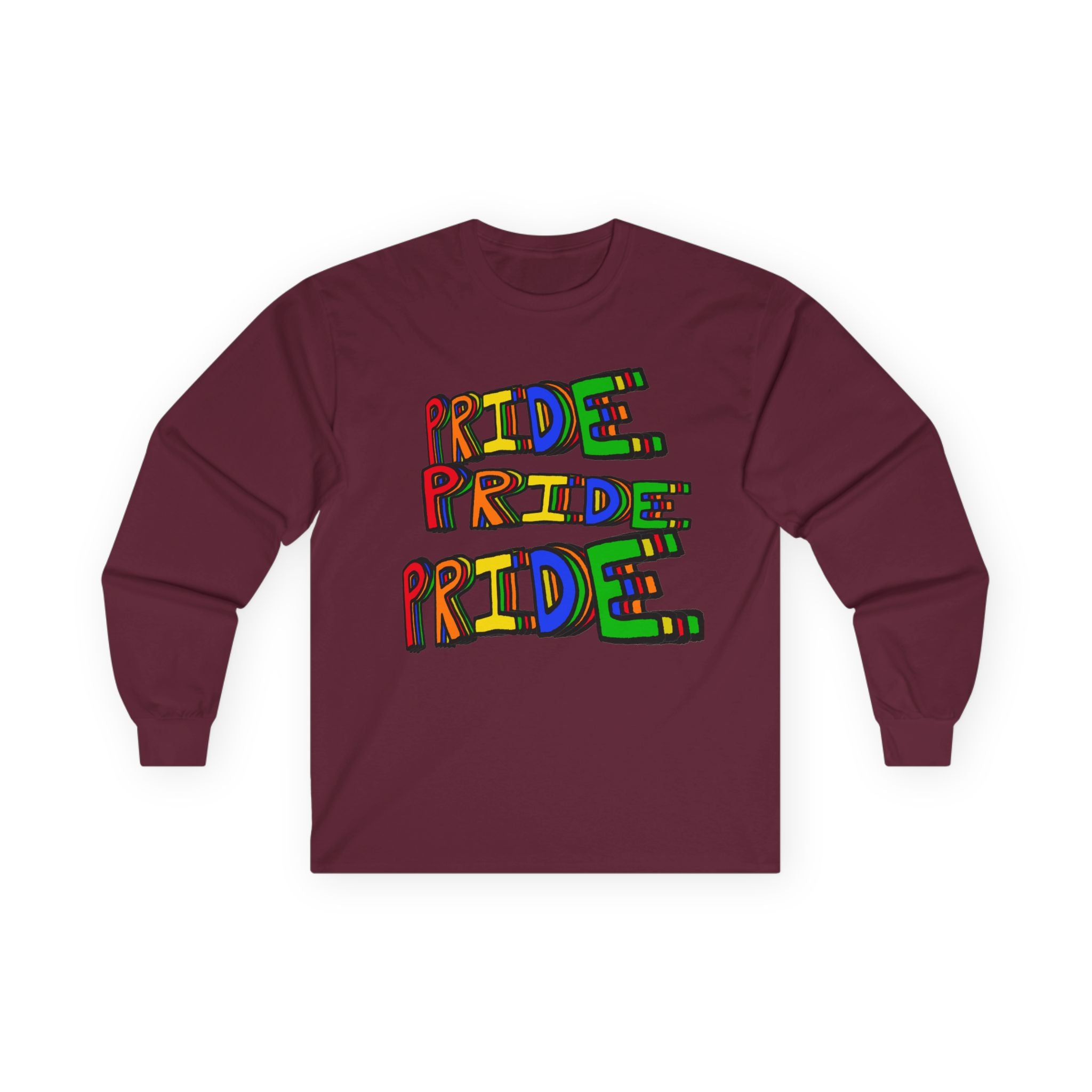 Pride Rainbow Graphic Long Sleeve Tee