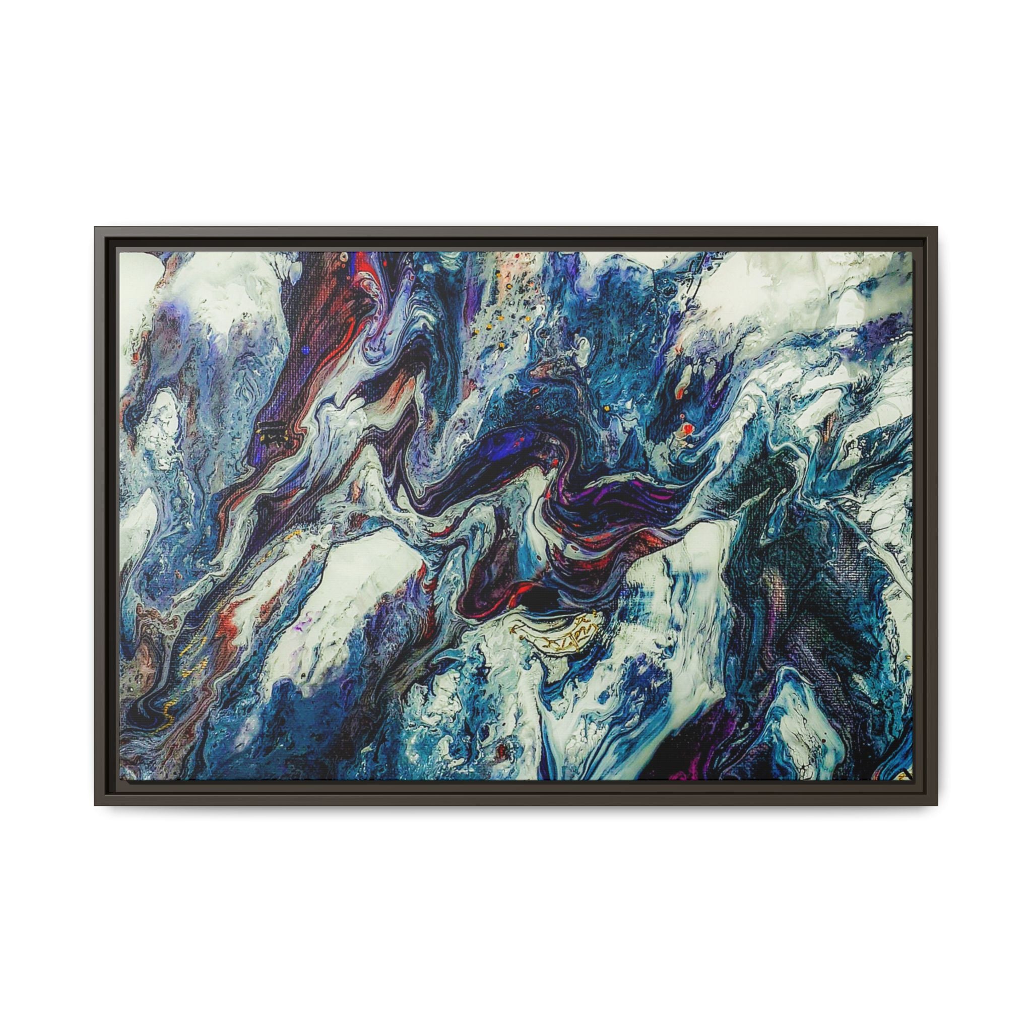 Contemporary Abstract Framed Wall Art Decor