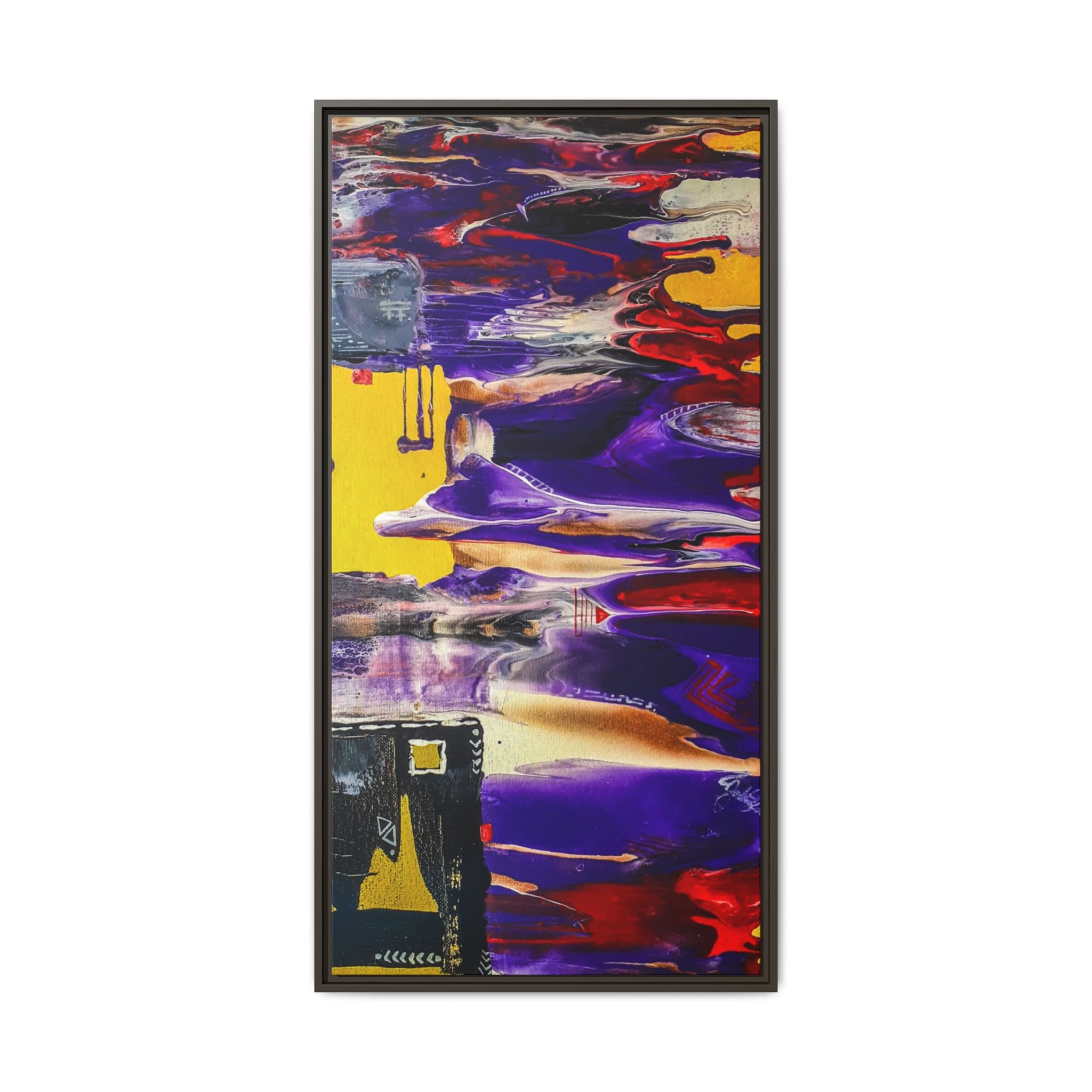 Vibrant Tribal Modern Abstract Framed Wall Art Décor