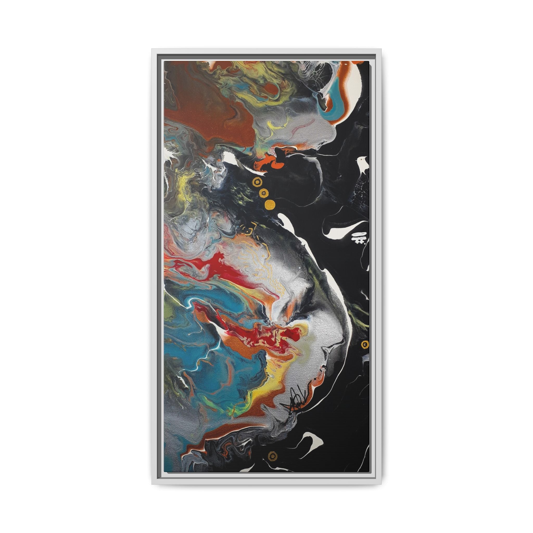 Silver Bird Modern Abstract Canvas Wall Art Decor