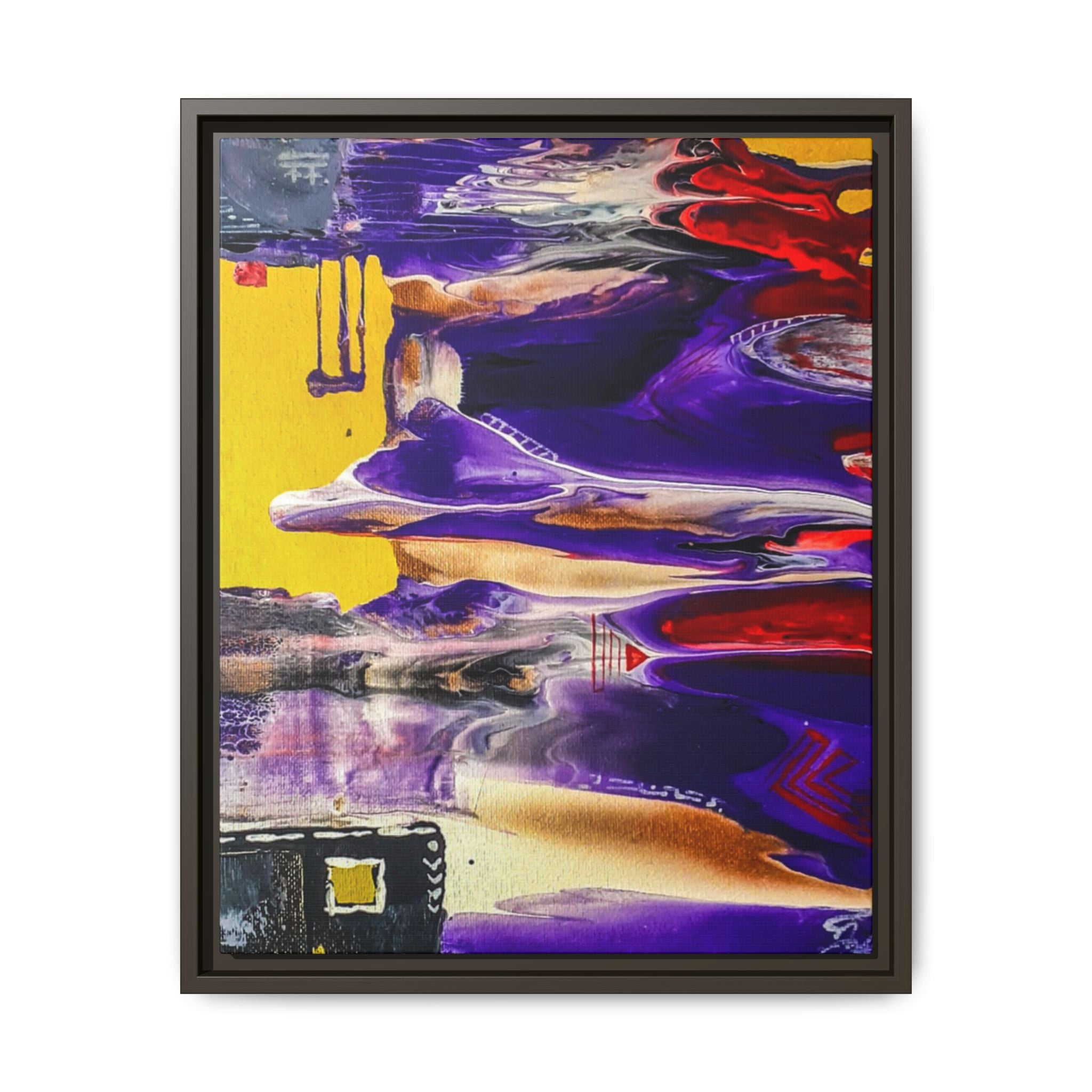 Vibrant Tribal Modern Abstract Framed Wall Art Décor