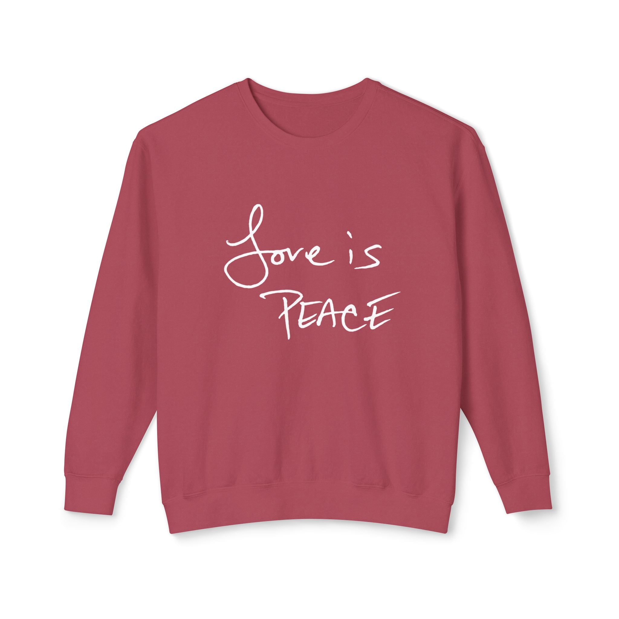 Love is Peace Activewear Crewneck Pullover Sweatshirt
