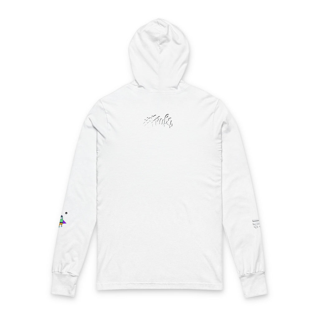Outer Space Graphic Long Sleeve,  Hooded Active Streetwear