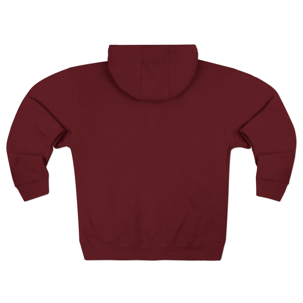 Minimalist Full-Zip Hoodie with Logo Casual Streetwear