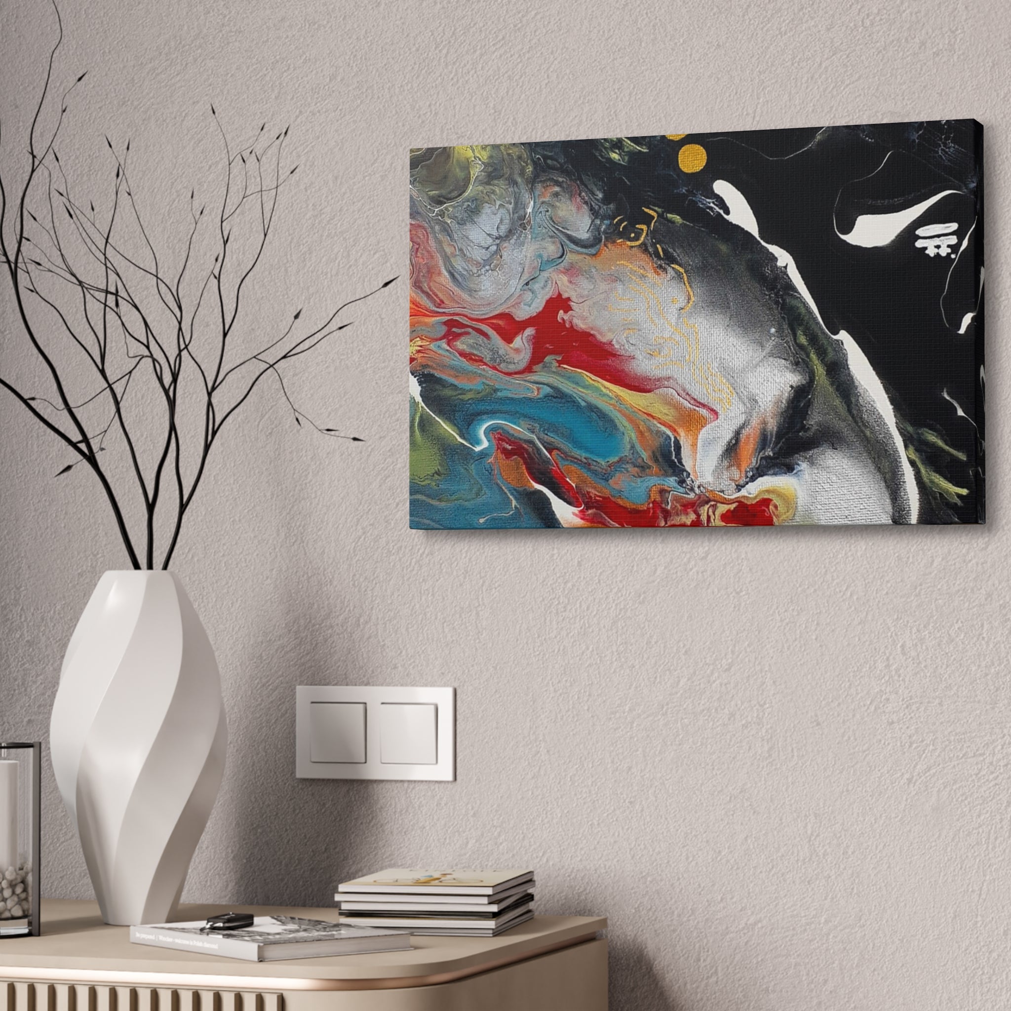"Silver Bird" Modern Abstract Canvas Art Wall Decor