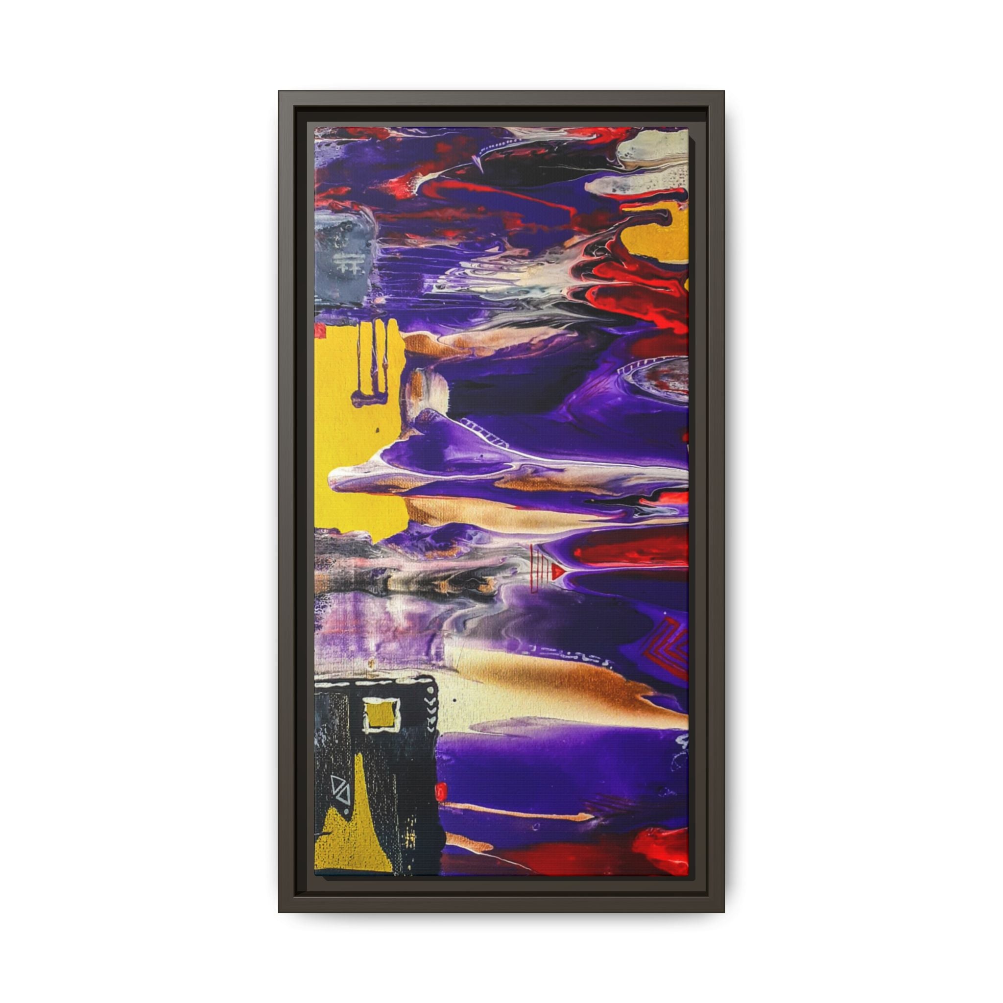 Vibrant Tribal Modern Abstract Framed Wall Art Décor