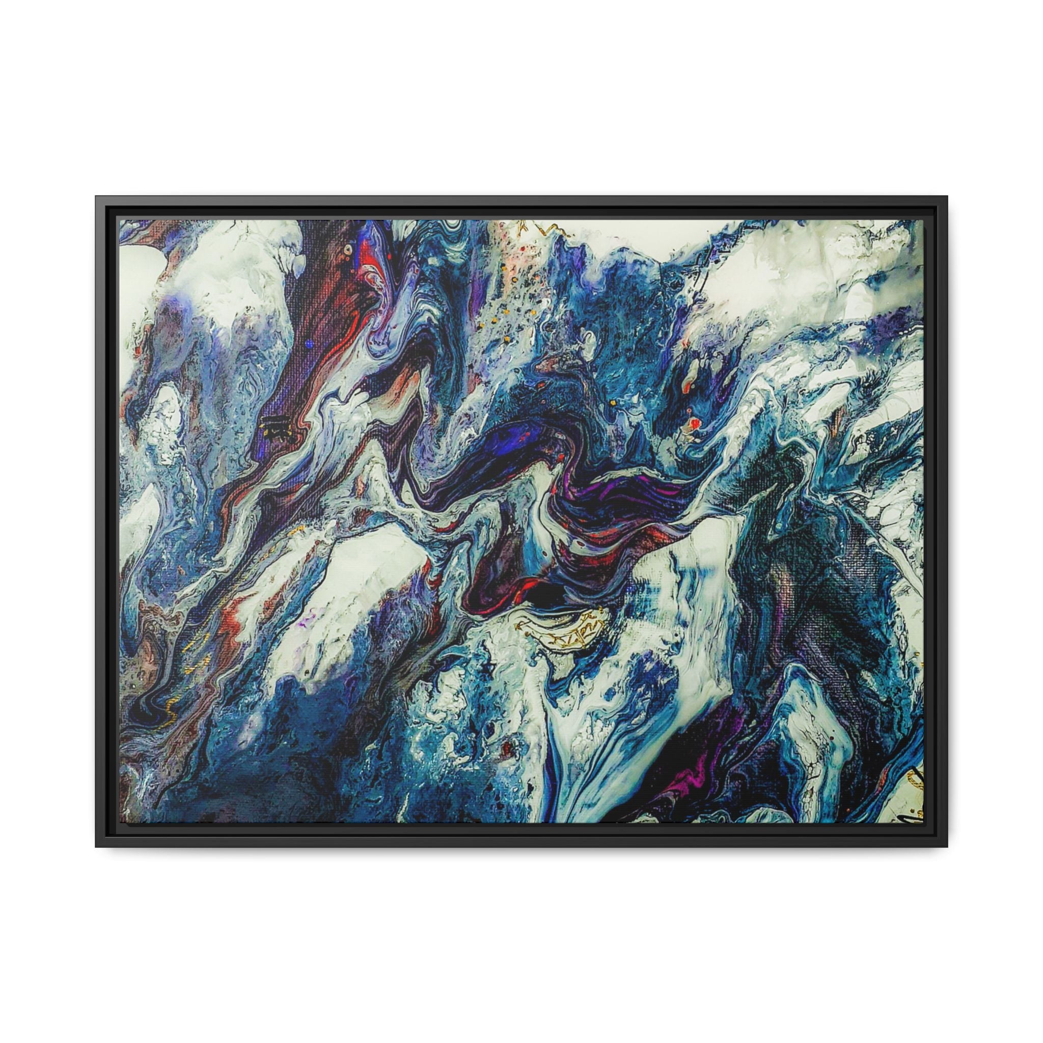 Contemporary Abstract Framed Wall Art Decor