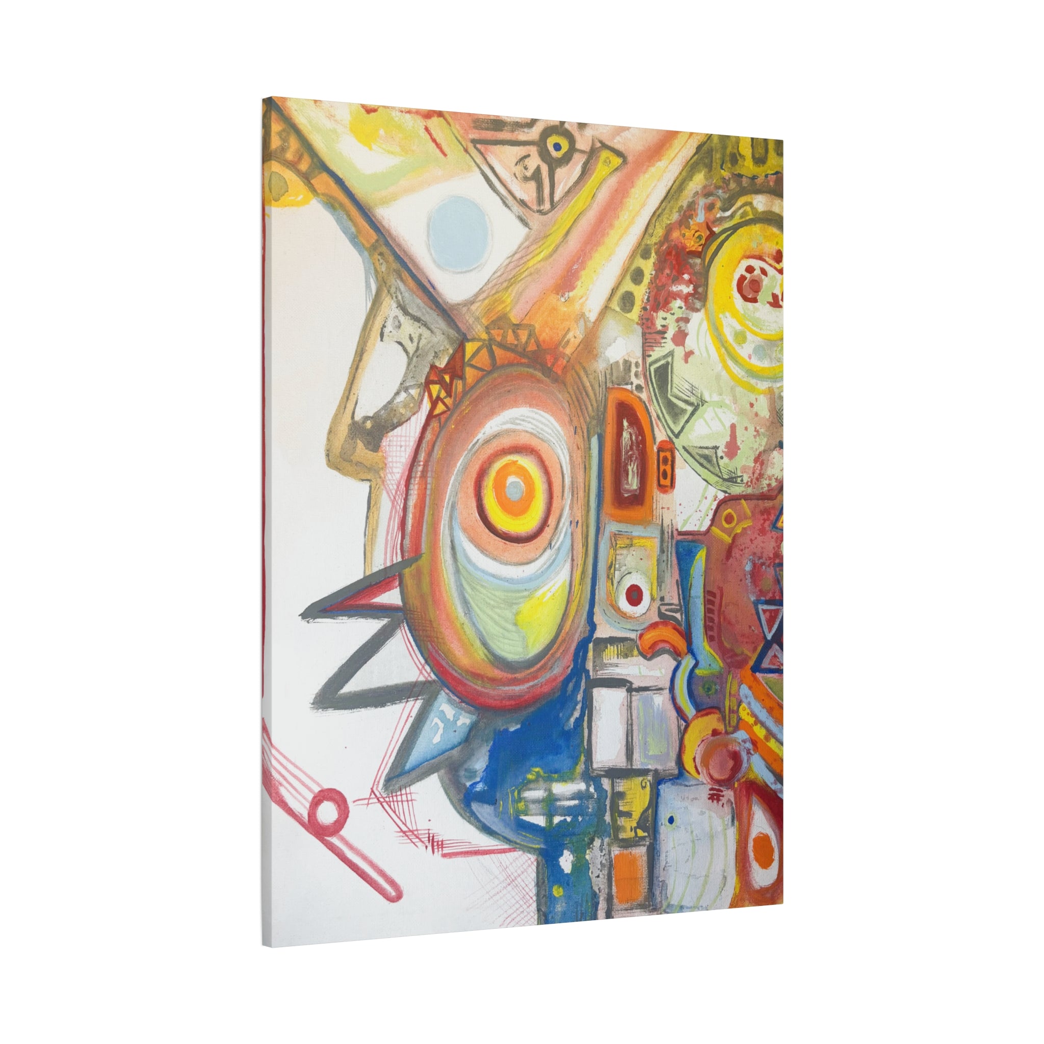 "Bird Man" Contemporary Abstract Canvas Art