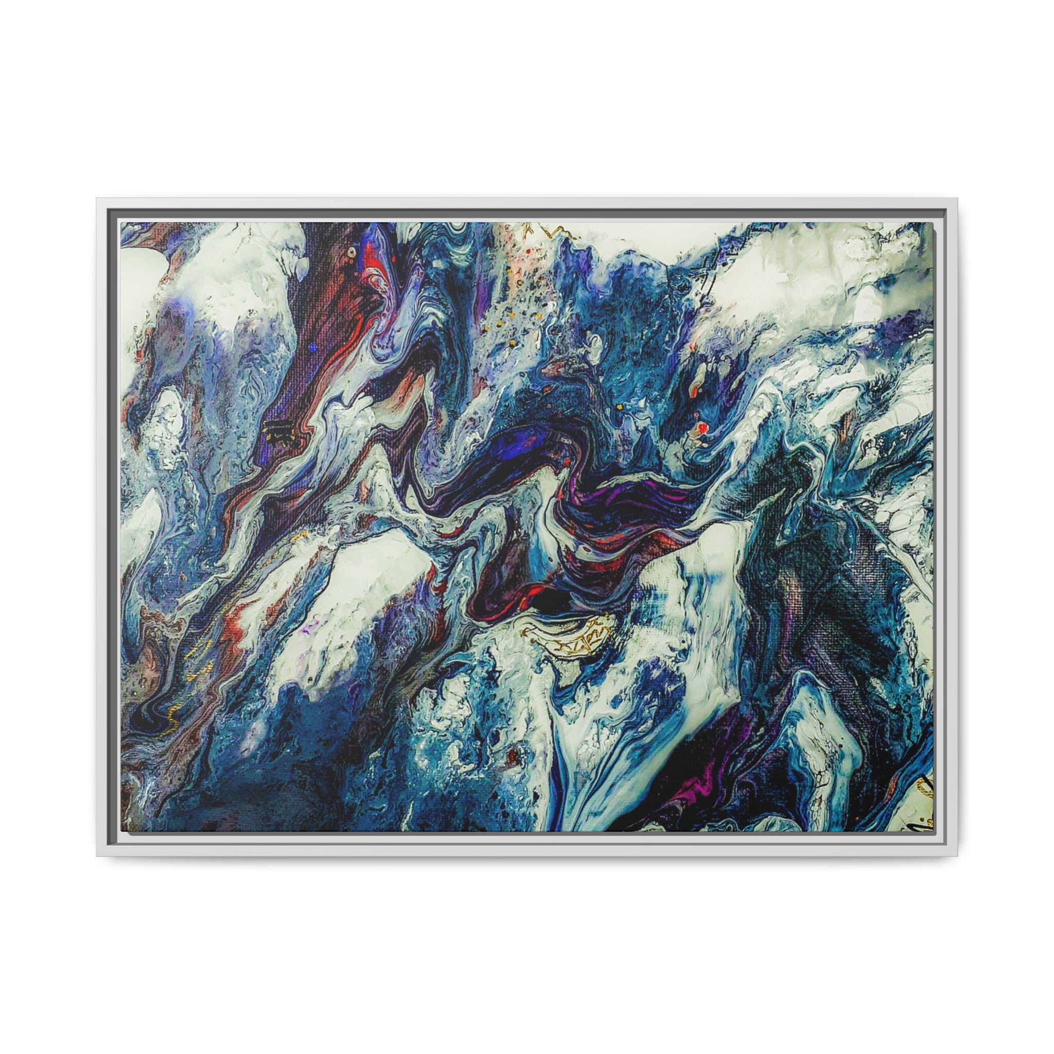 Contemporary Abstract Framed Wall Art Decor