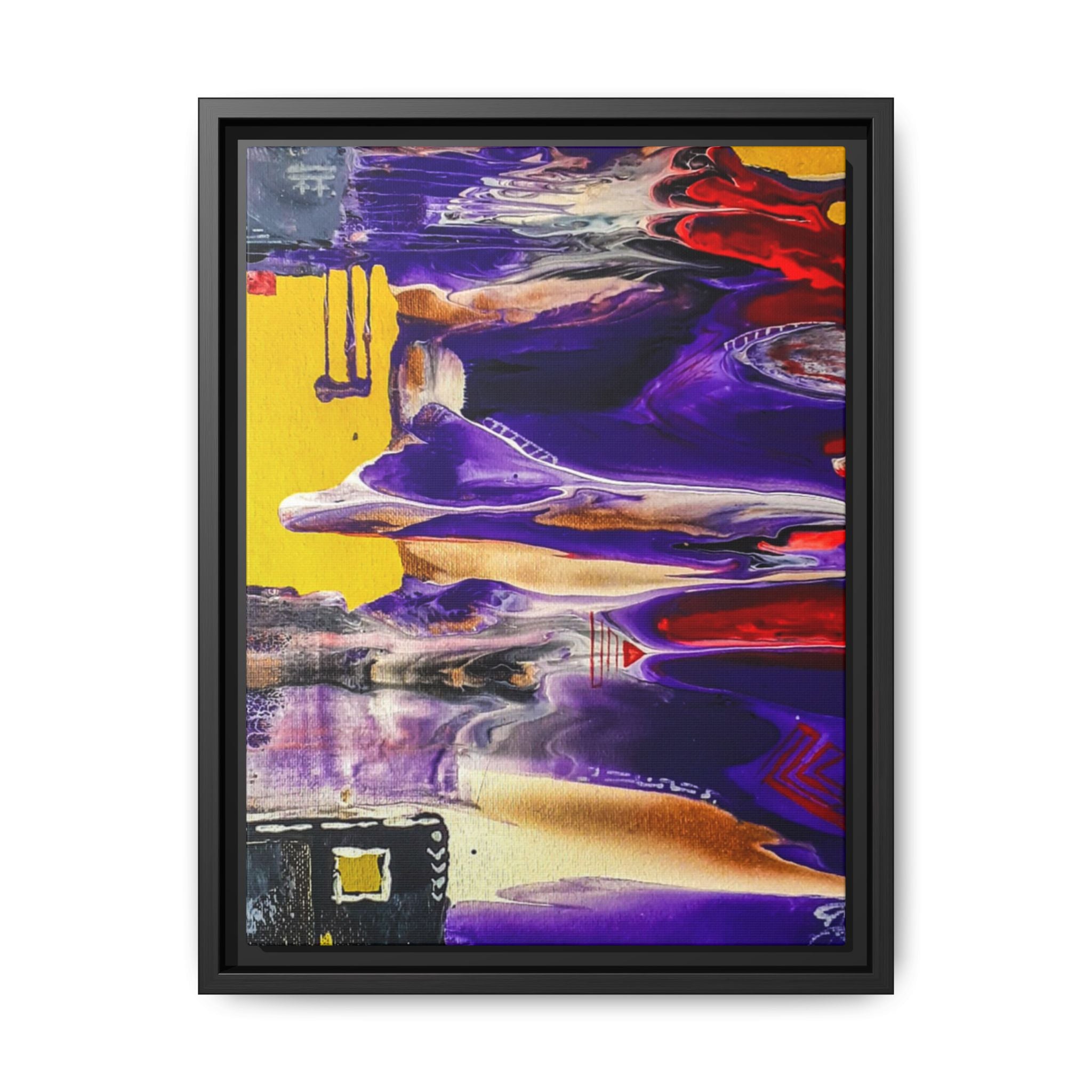 Vibrant Tribal Modern Abstract Framed Wall Art Décor