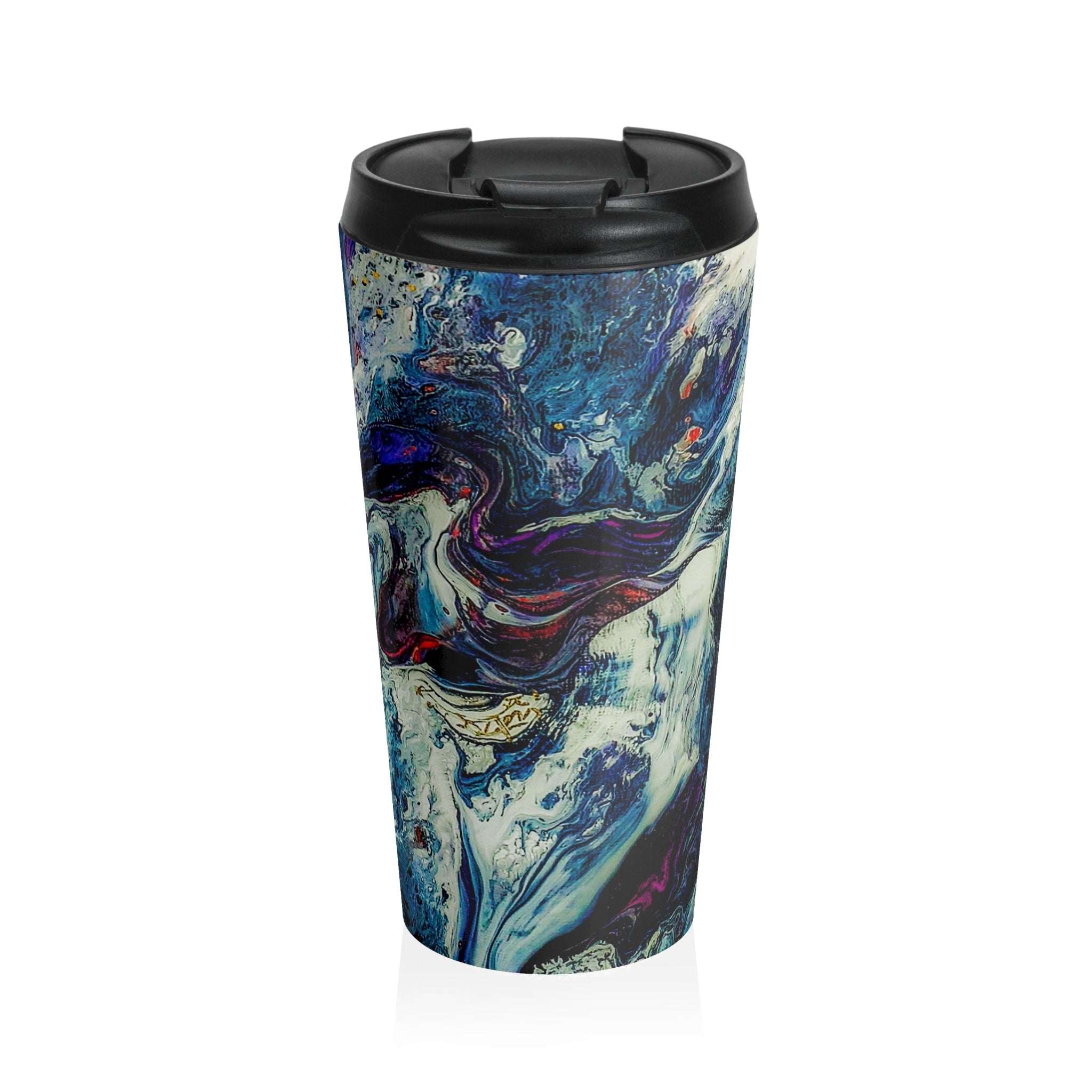 Abstract Stainless Steel Eco-Friendly Travel Mug