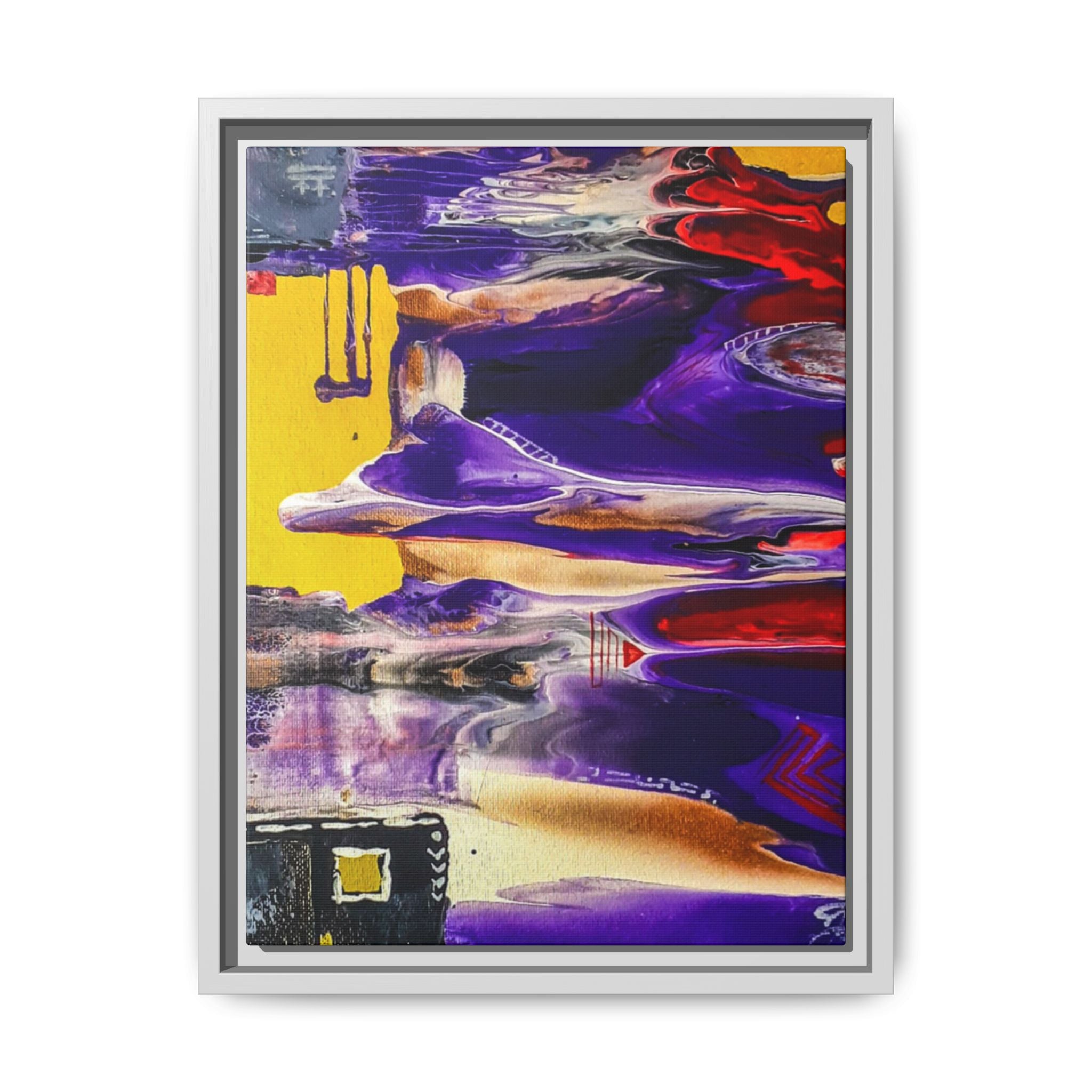 Vibrant Tribal Modern Abstract Framed Wall Art Décor