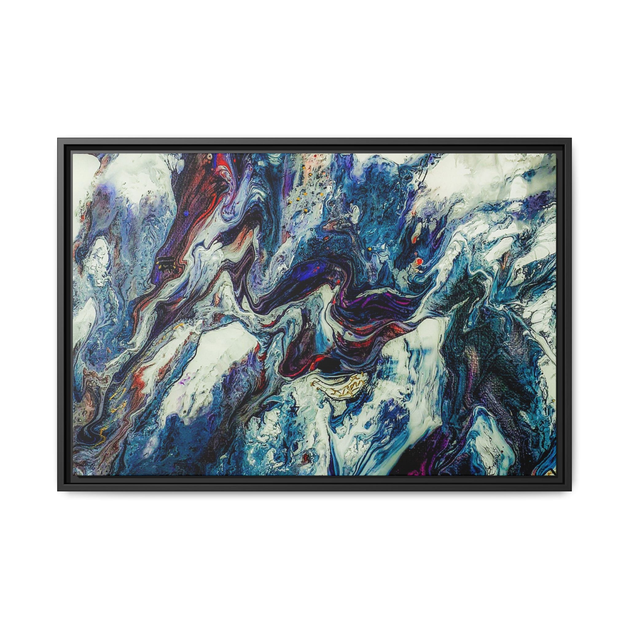 Contemporary Abstract Framed Wall Art Decor