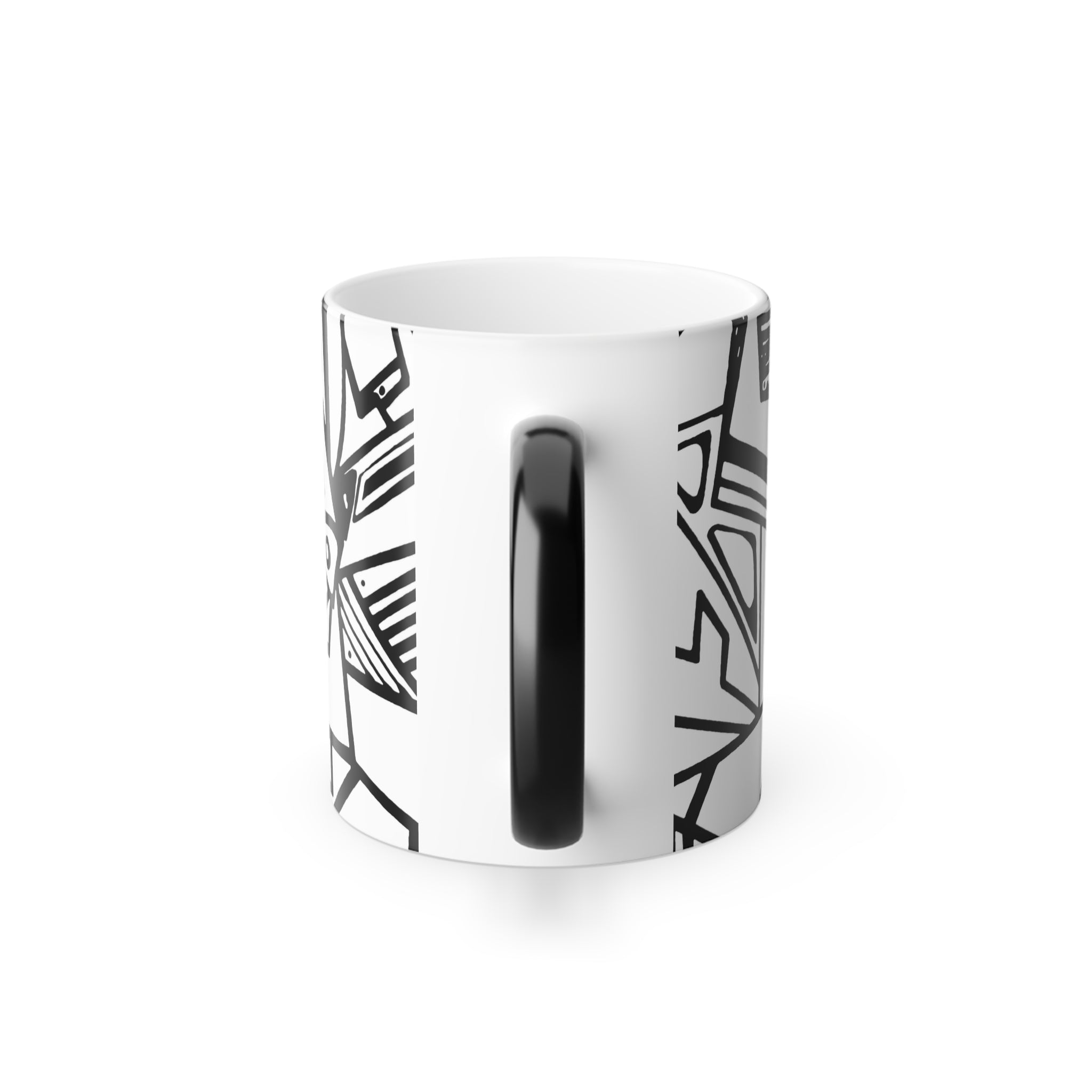Color Morphing Grapitc Art Mug, 11oz