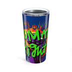 Human Rights Neon Graffiti Tumbler