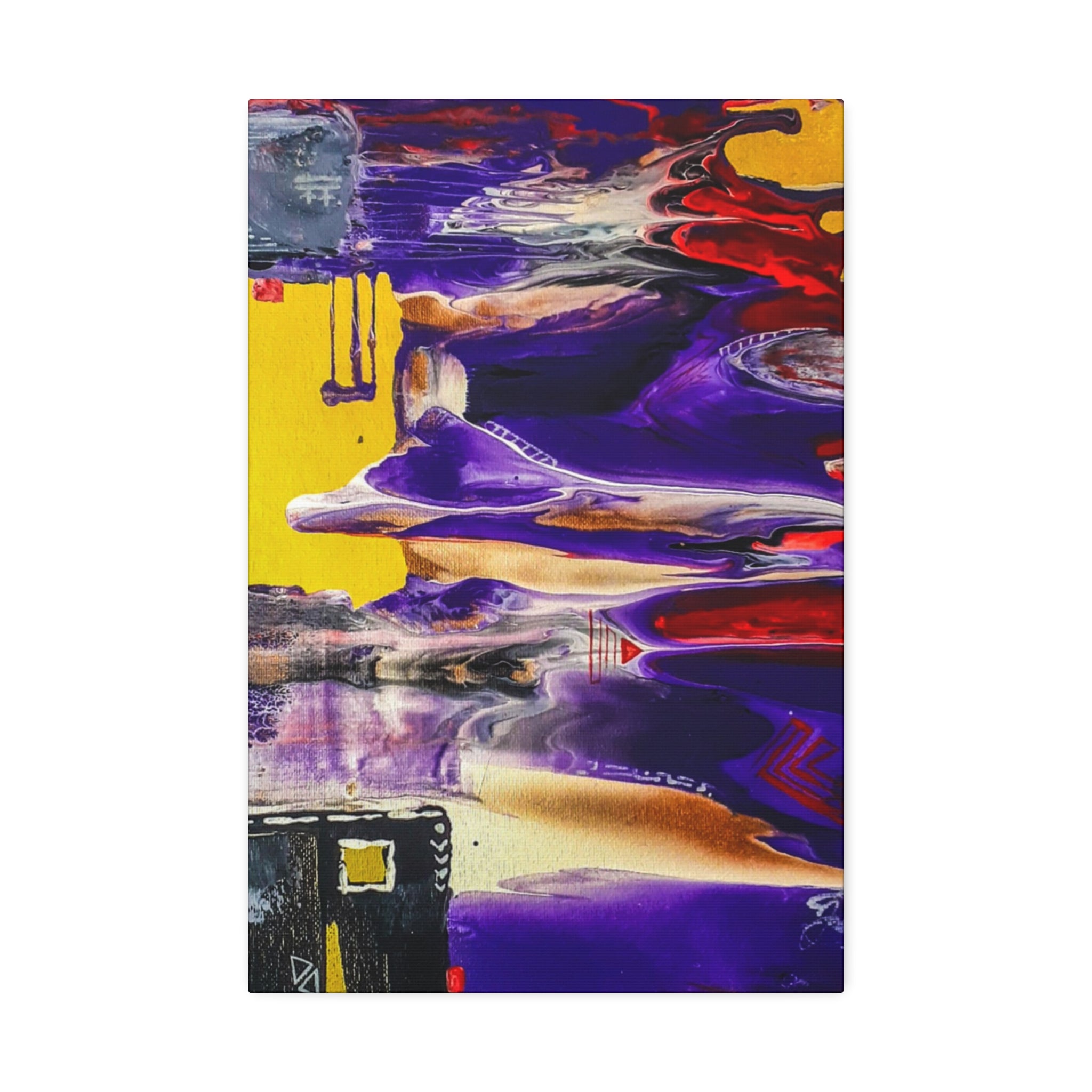 Vibrant Tribal Abstract Canvas Art Wall Décor