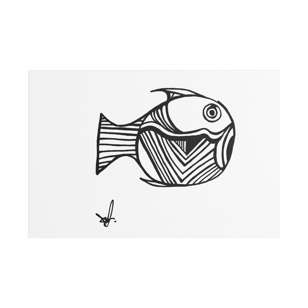 Mermaid Fish Line Art Modern Wall Decor