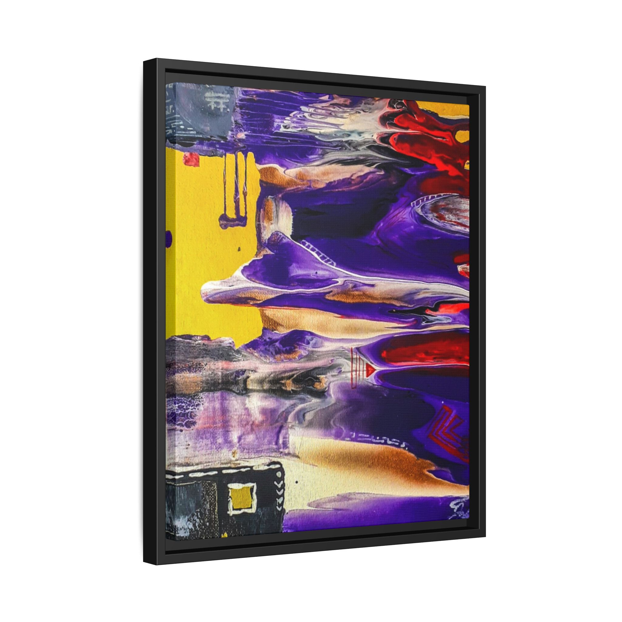 Vibrant Tribal Modern Abstract Framed Wall Art Décor