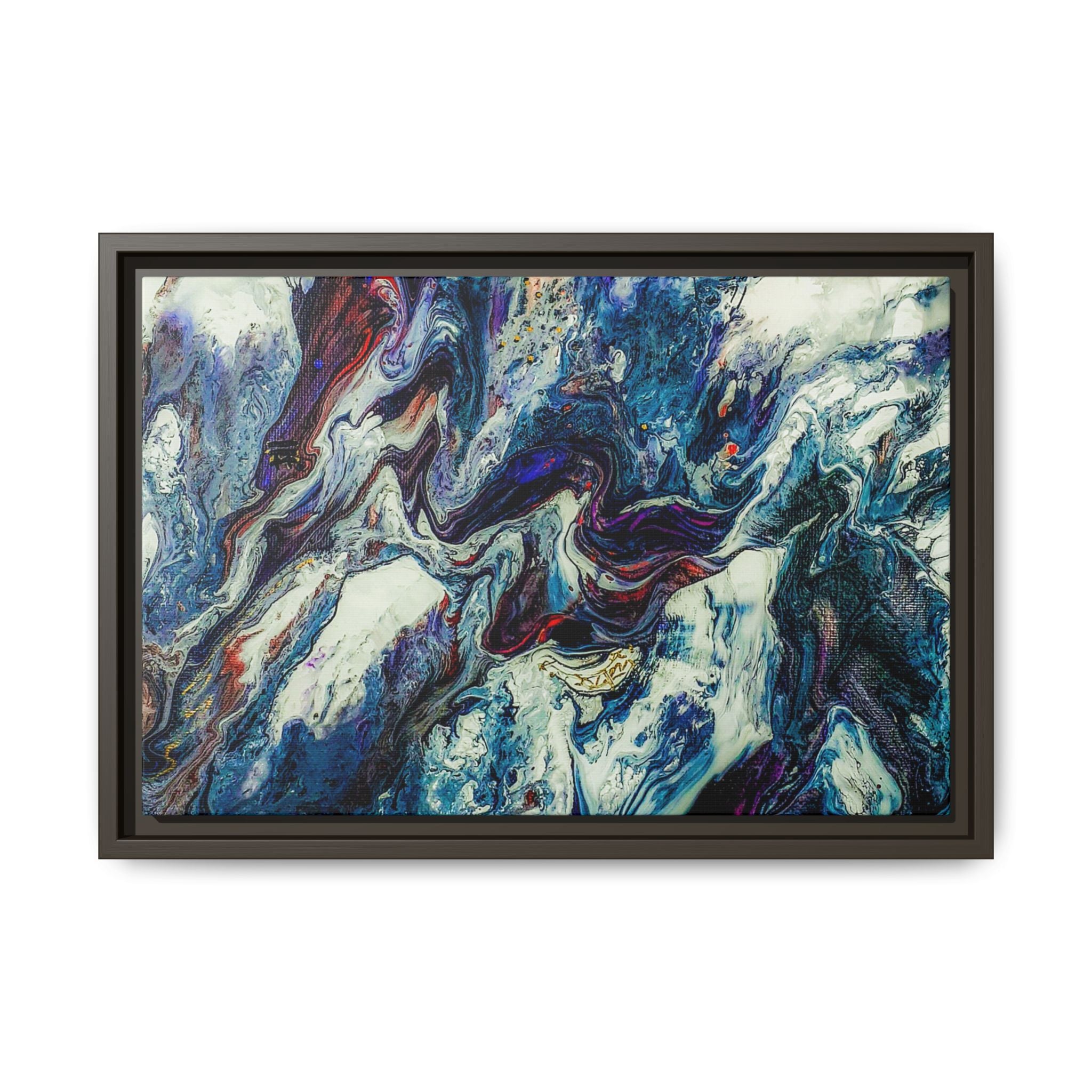 Contemporary Abstract Framed Wall Art Decor