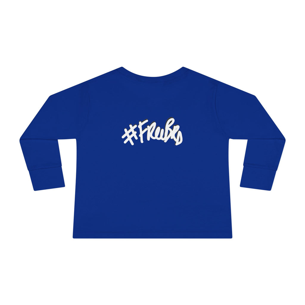Toddler Long Sleeve Tee with Playful Rocket Graphic Design