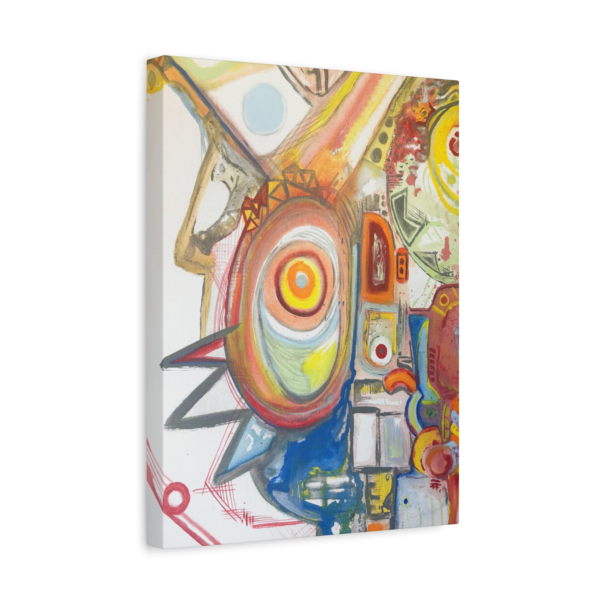 "Bird Man" Contemporary Abstract Canvas Art
