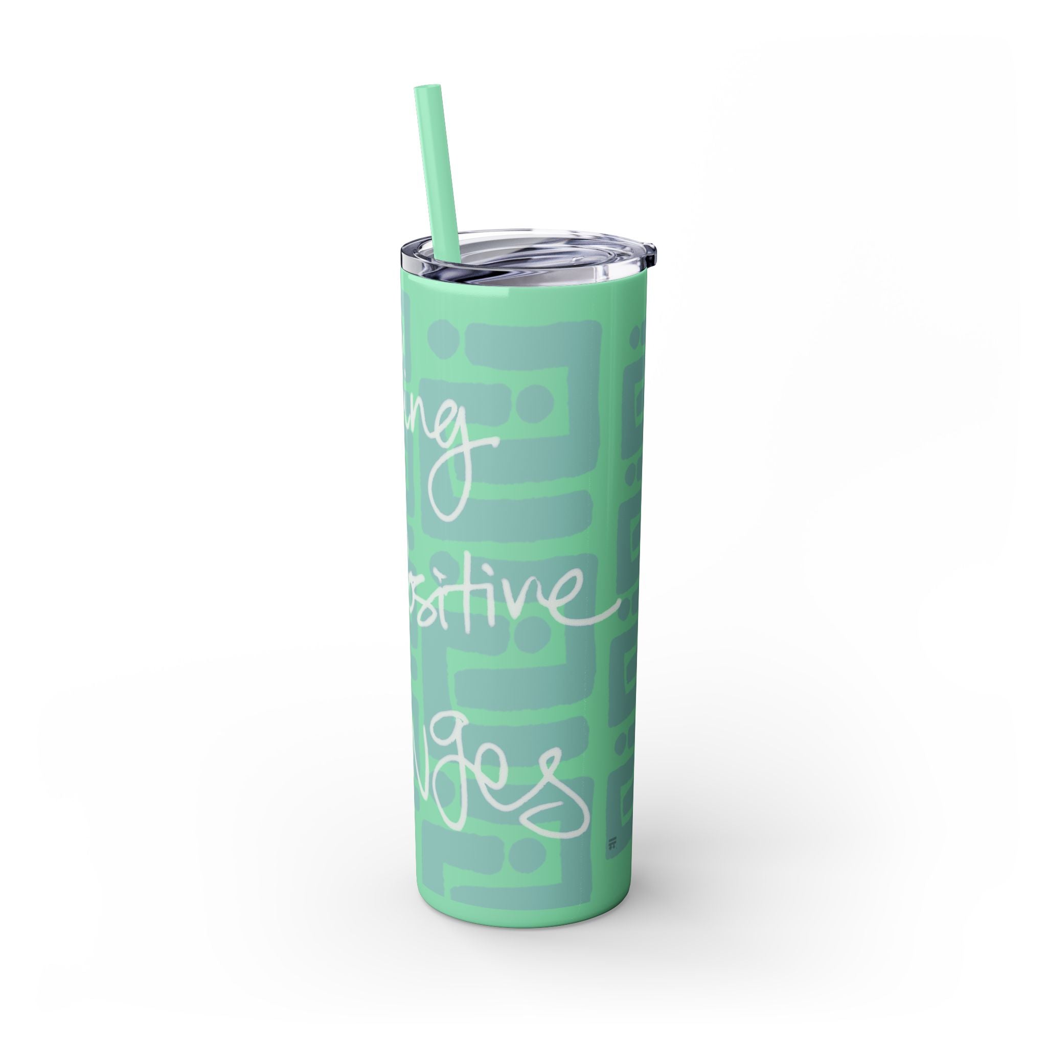Skinny Tumbler with Straw — Making Positive Changes