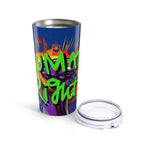 Human Rights Neon Graffiti Tumbler