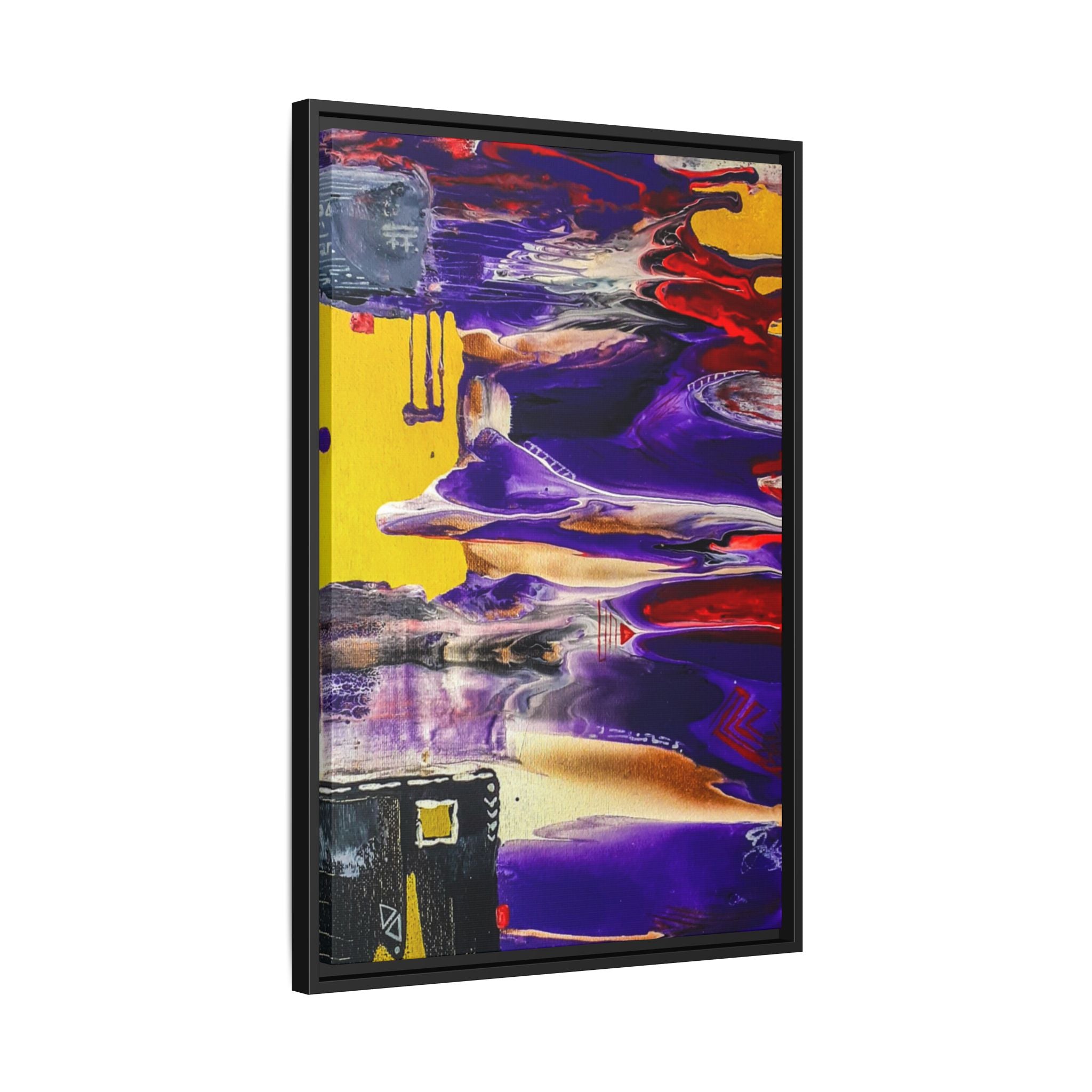 Vibrant Tribal Modern Abstract Framed Wall Art Décor