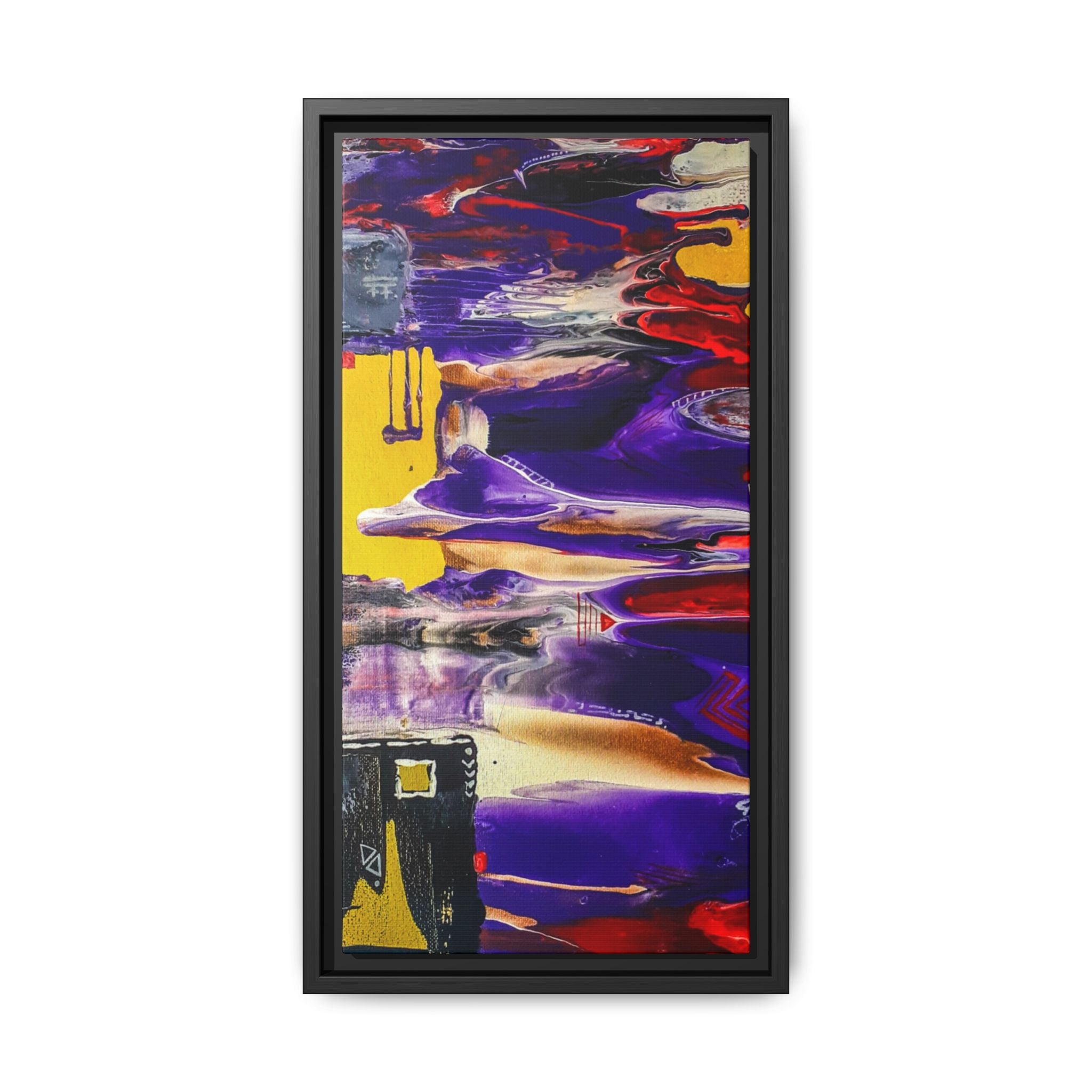 Vibrant Tribal Modern Abstract Framed Wall Art Décor
