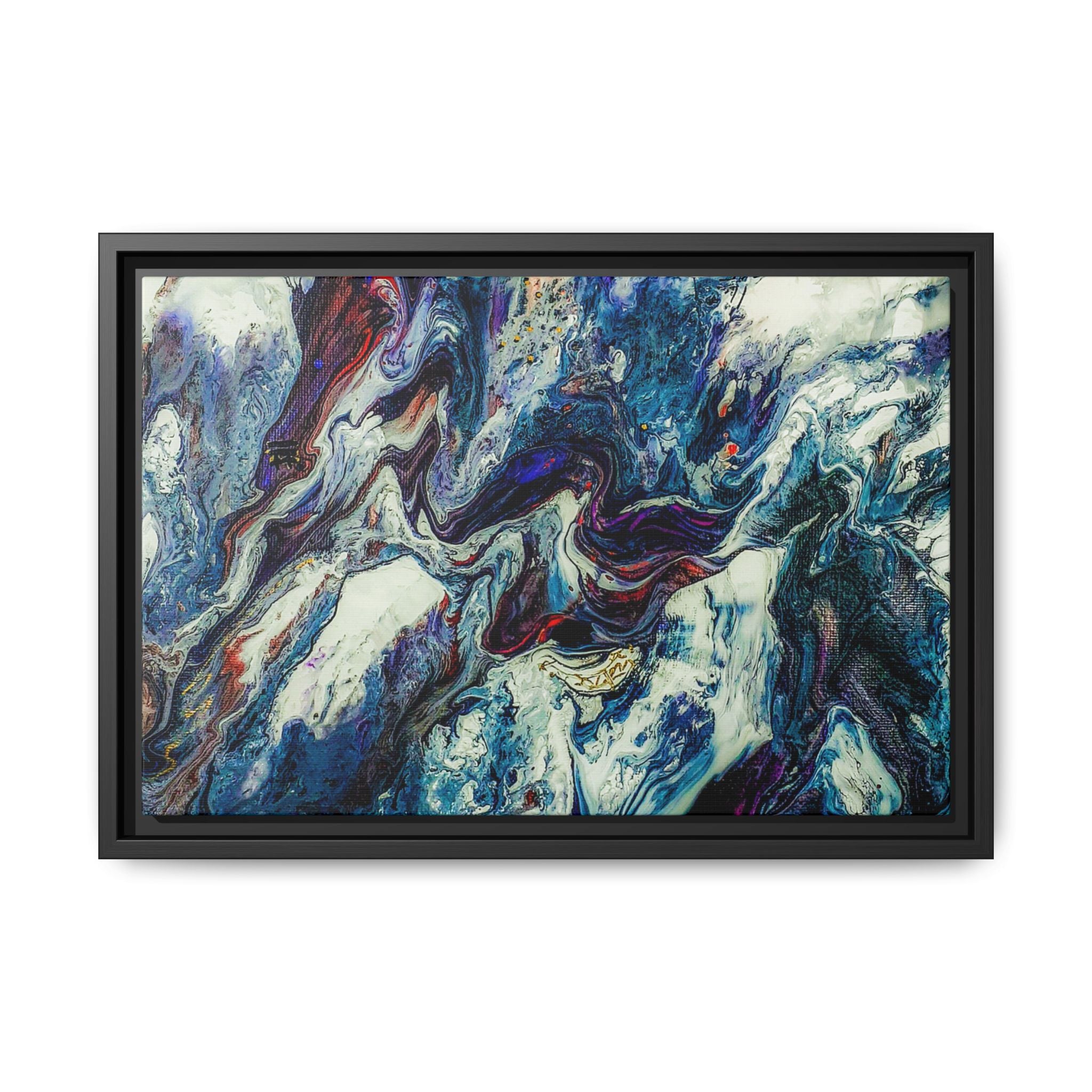 Contemporary Abstract Framed Wall Art Decor