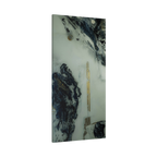 24" x 48" "Tu Gough" on 1.25" Stretched Canvas Modern Art Wall Decor showcasing abstract artwork with blacks, greys, and gold color tones on a faded ink background