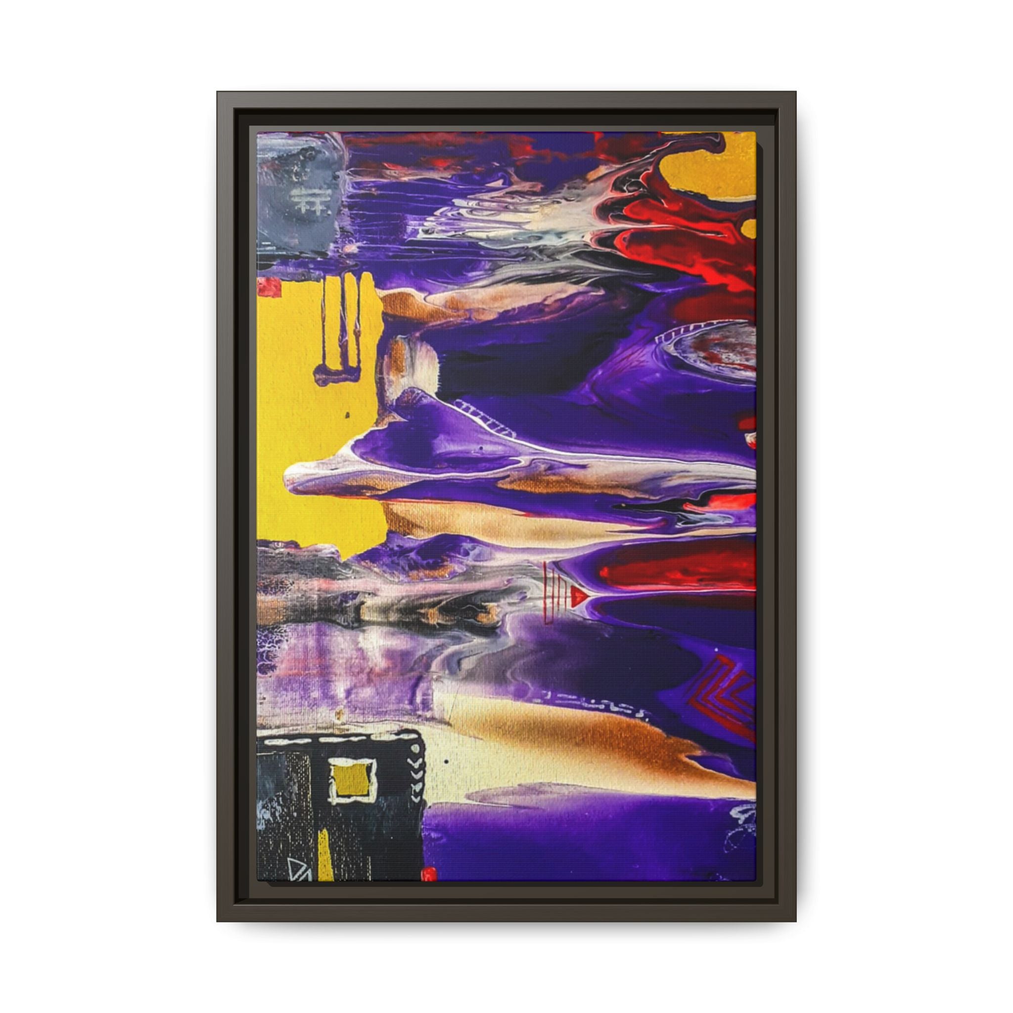 Vibrant Tribal Modern Abstract Framed Wall Art Décor