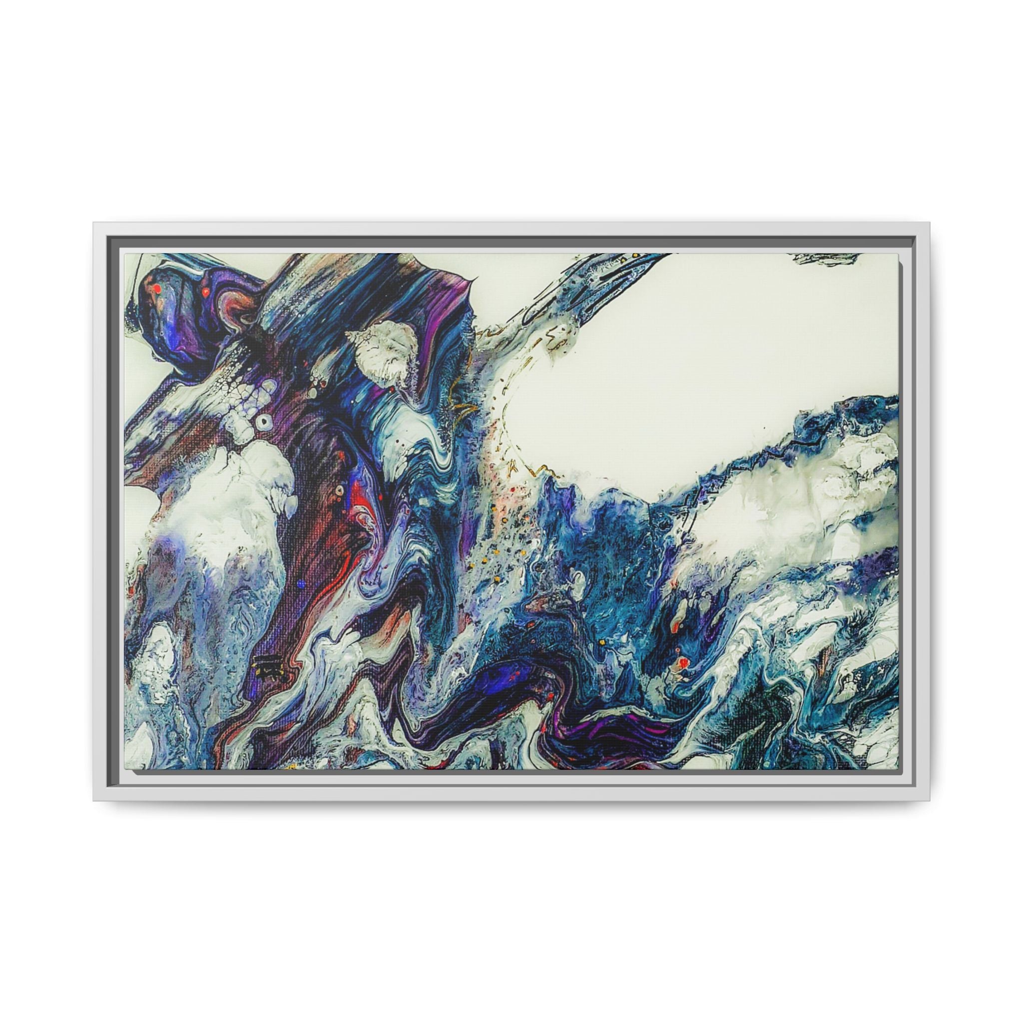 Contemporary Abstract Framed Wall Art Decor