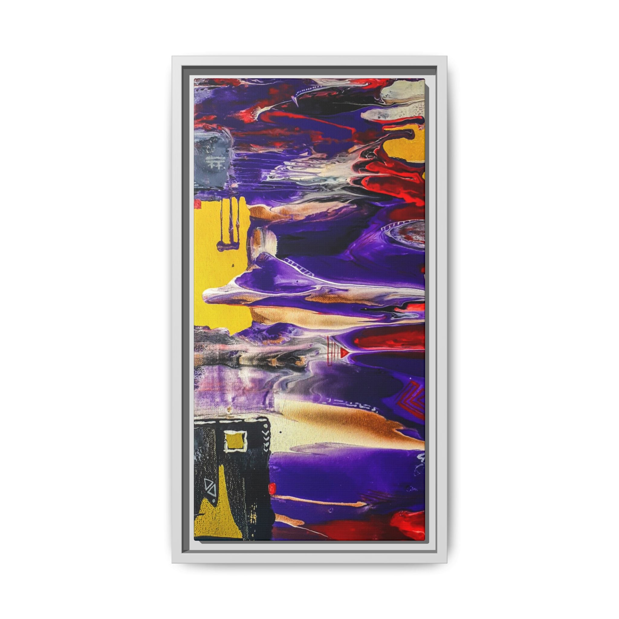 Vibrant Tribal Modern Abstract Framed Wall Art Décor