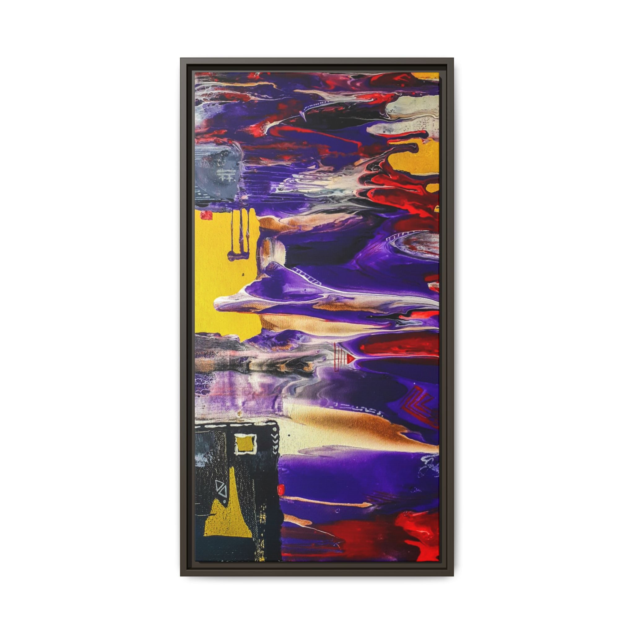 Vibrant Tribal Modern Abstract Framed Wall Art Décor