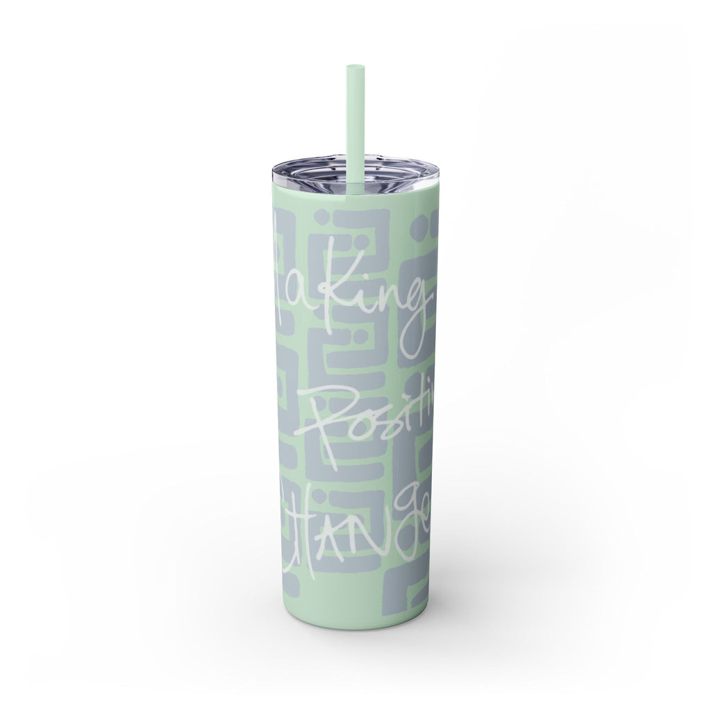 Skinny Tumbler with Straw — Making Positive Changes