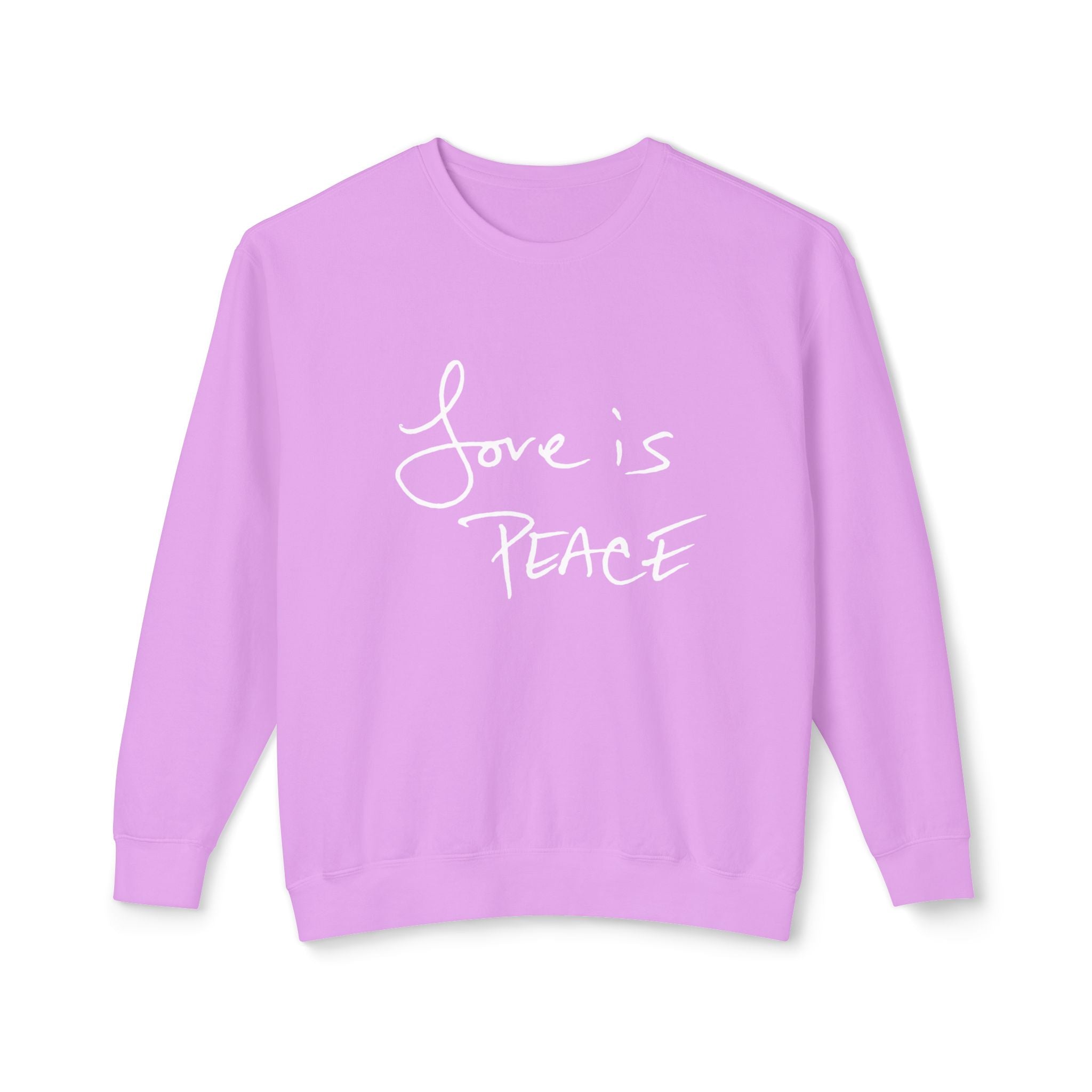 Love is Peace Activewear Crewneck Pullover Sweatshirt