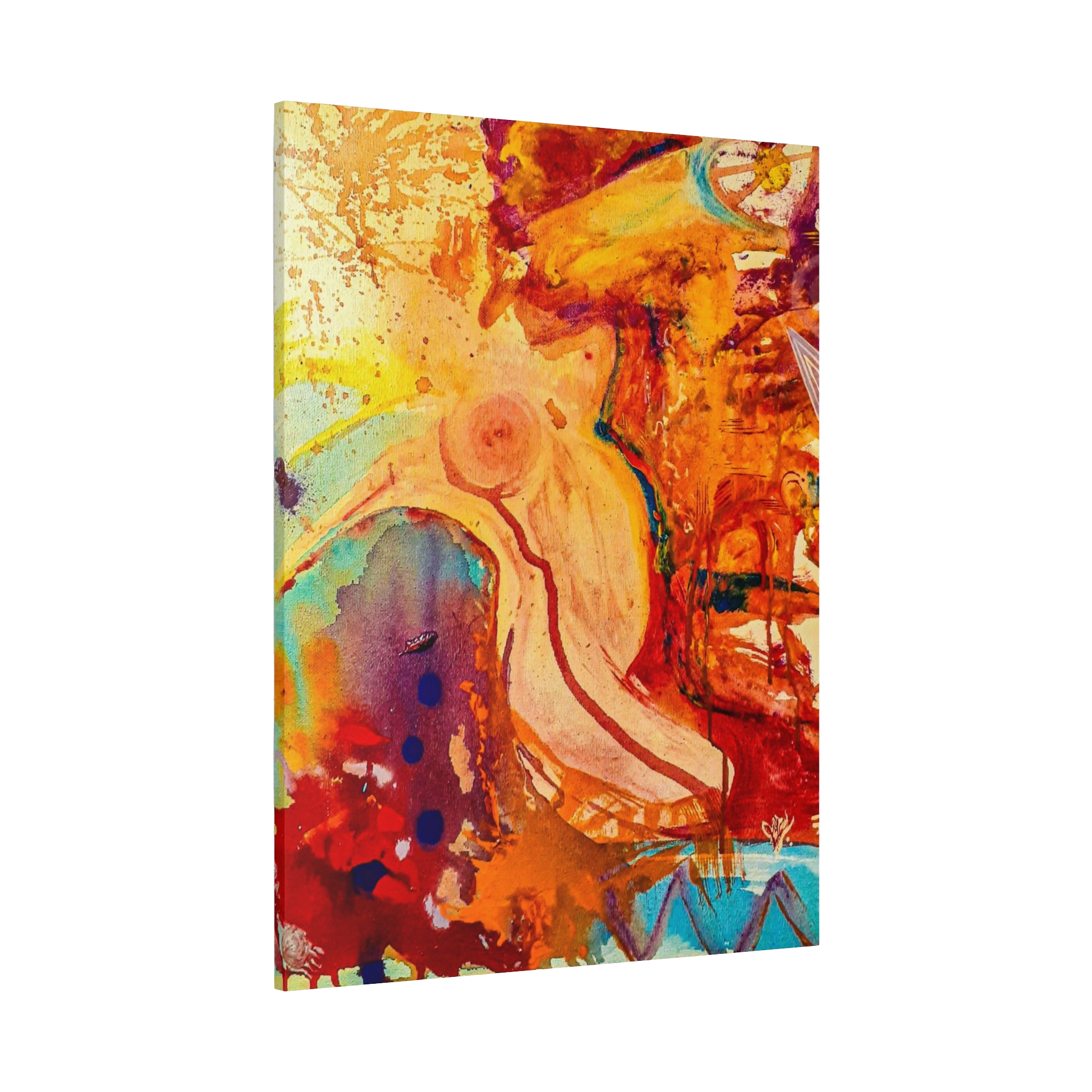 "WWW" Contemporary Abstract Nude Gesture Wall Art