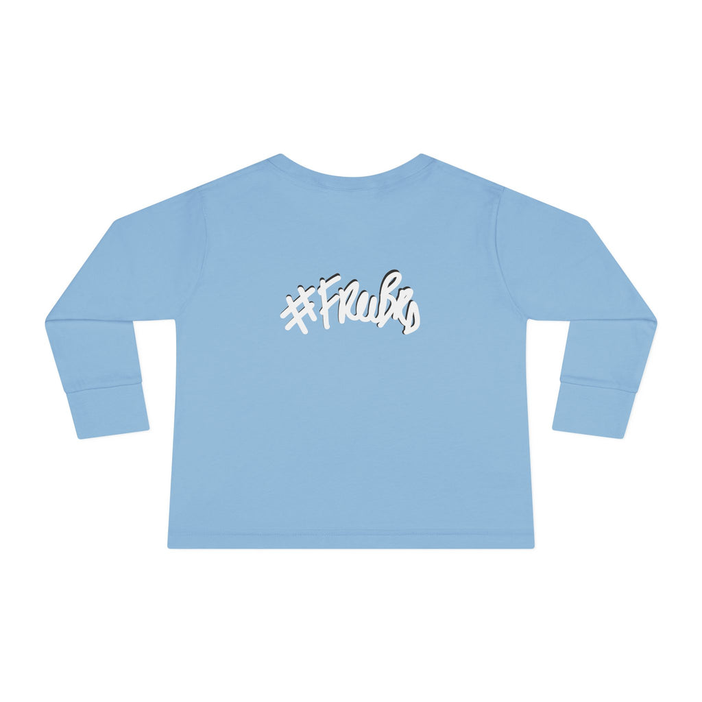 Toddler Long Sleeve Tee with Playful Rocket Graphic Design