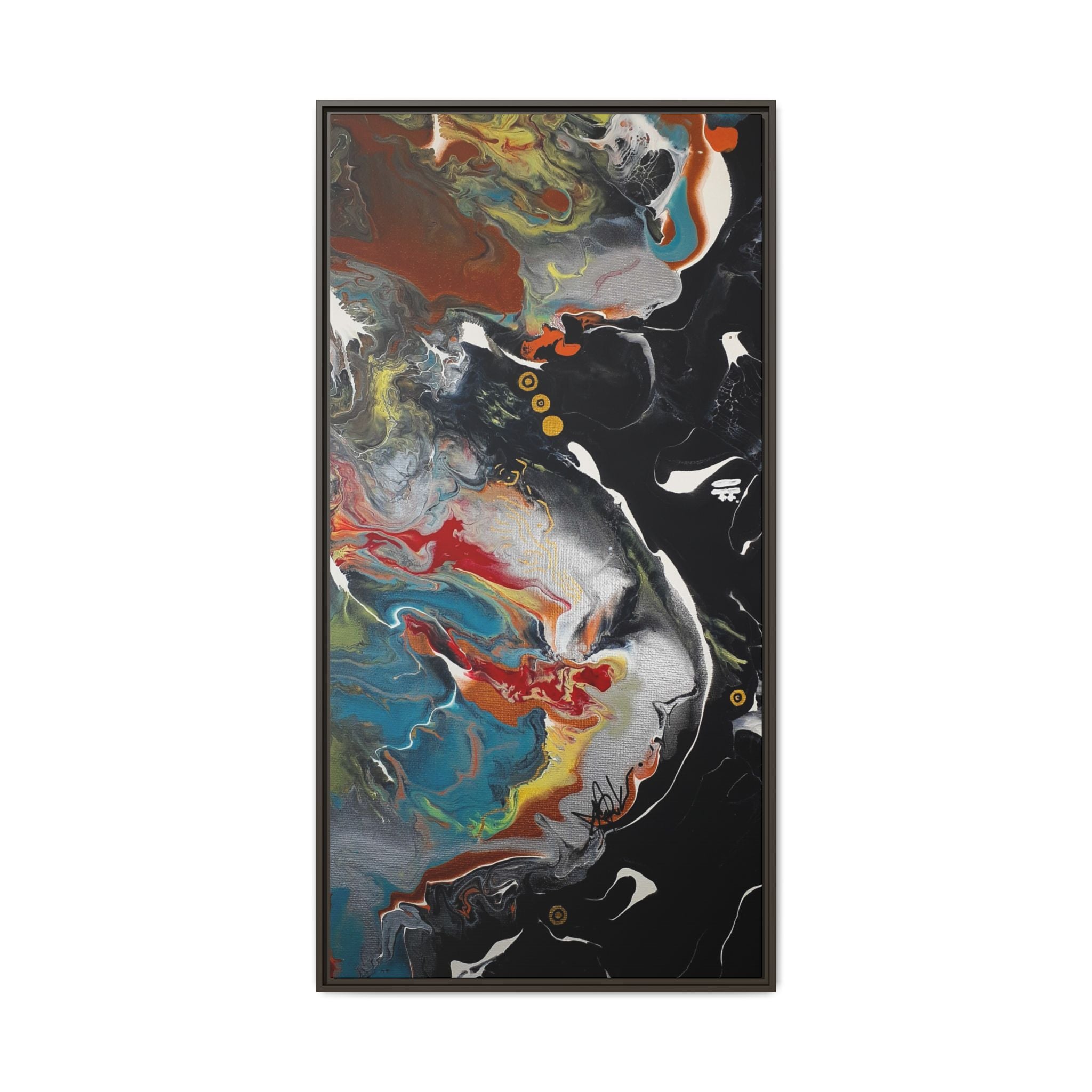 Silver Bird Modern Abstract Canvas Wall Art Decor