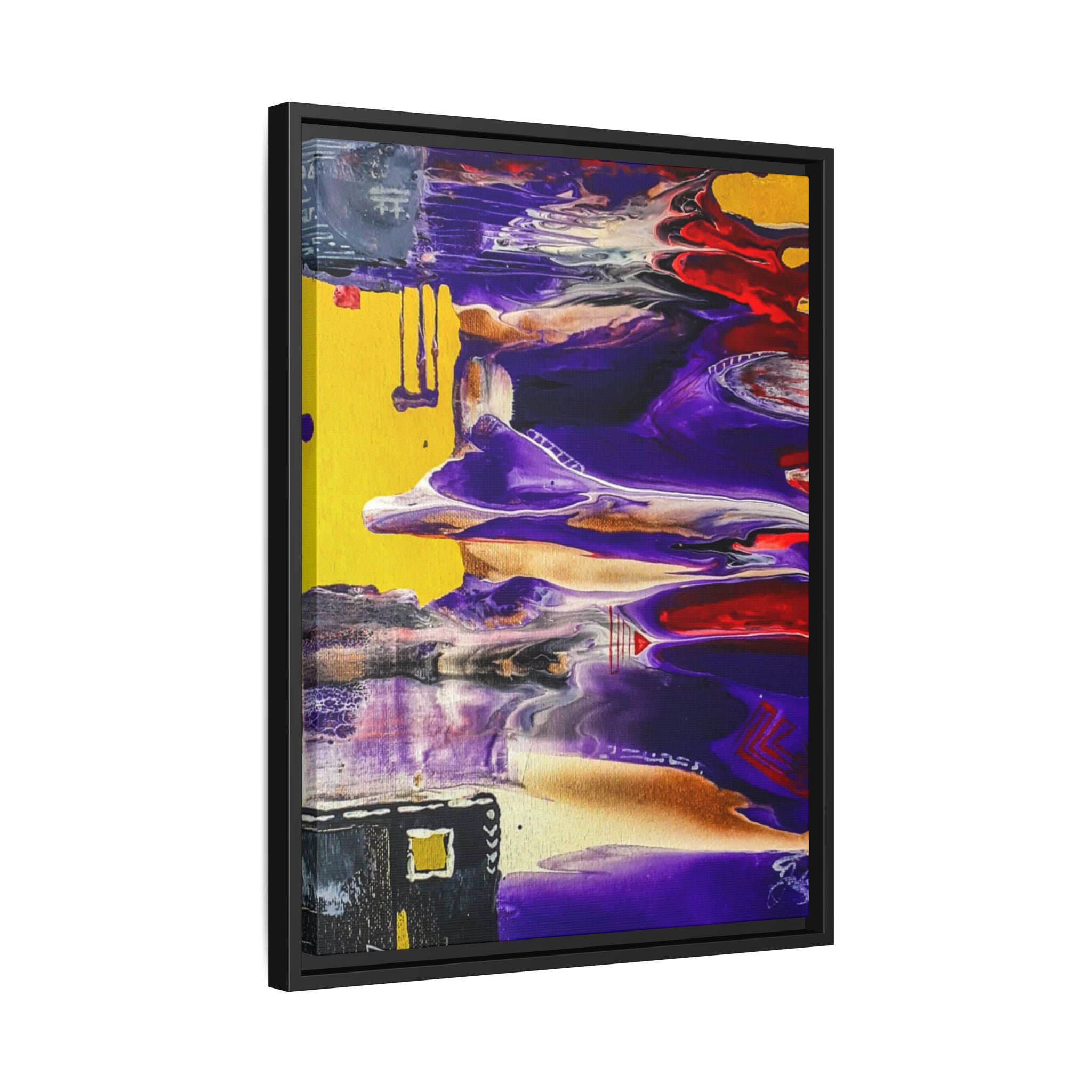 Vibrant Tribal Modern Abstract Framed Wall Art Décor