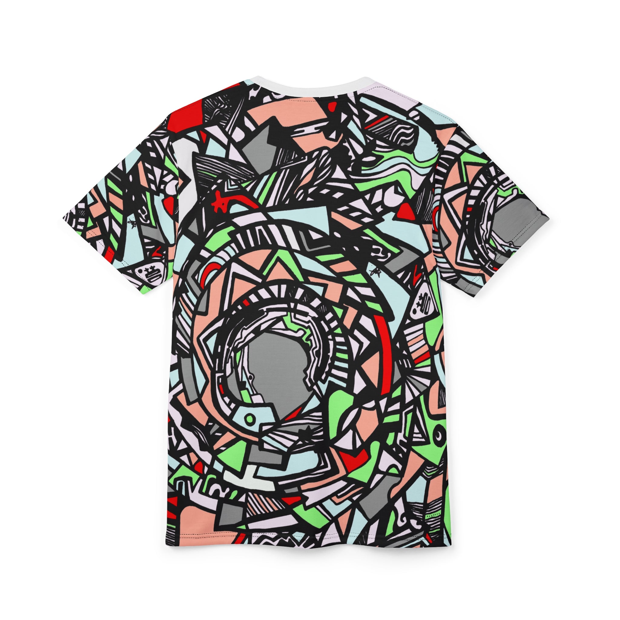 Colorful Abstract Graphic Apparel, Unique Fashion Top