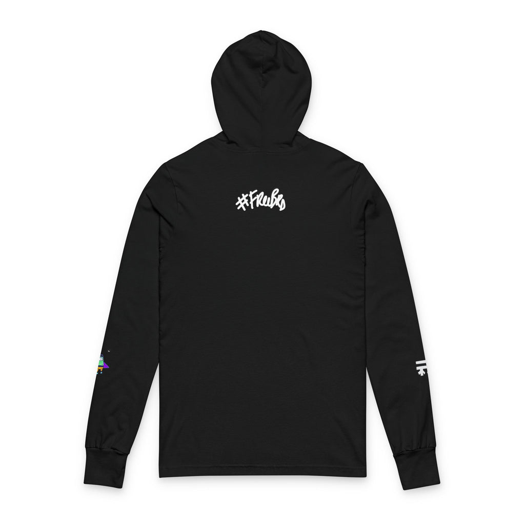 Outer Space Graphic Long Sleeve,  Hooded Active Streetwear