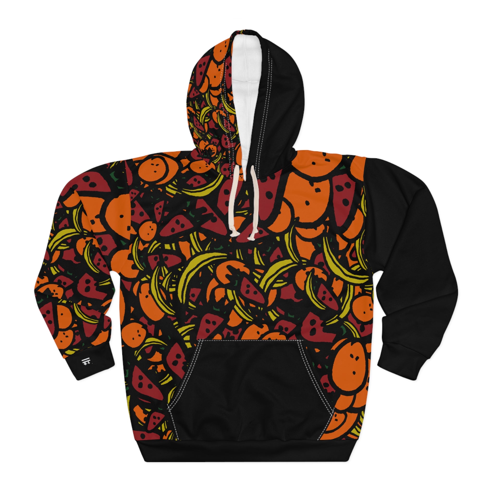 Strawnana Orange Fruit Over-sized Pullover Hoodie