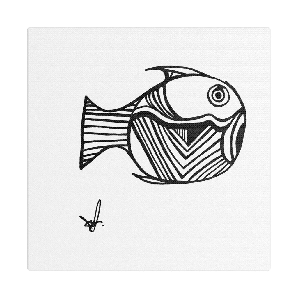 Mermaid Fish Line Art Modern Wall Decor
